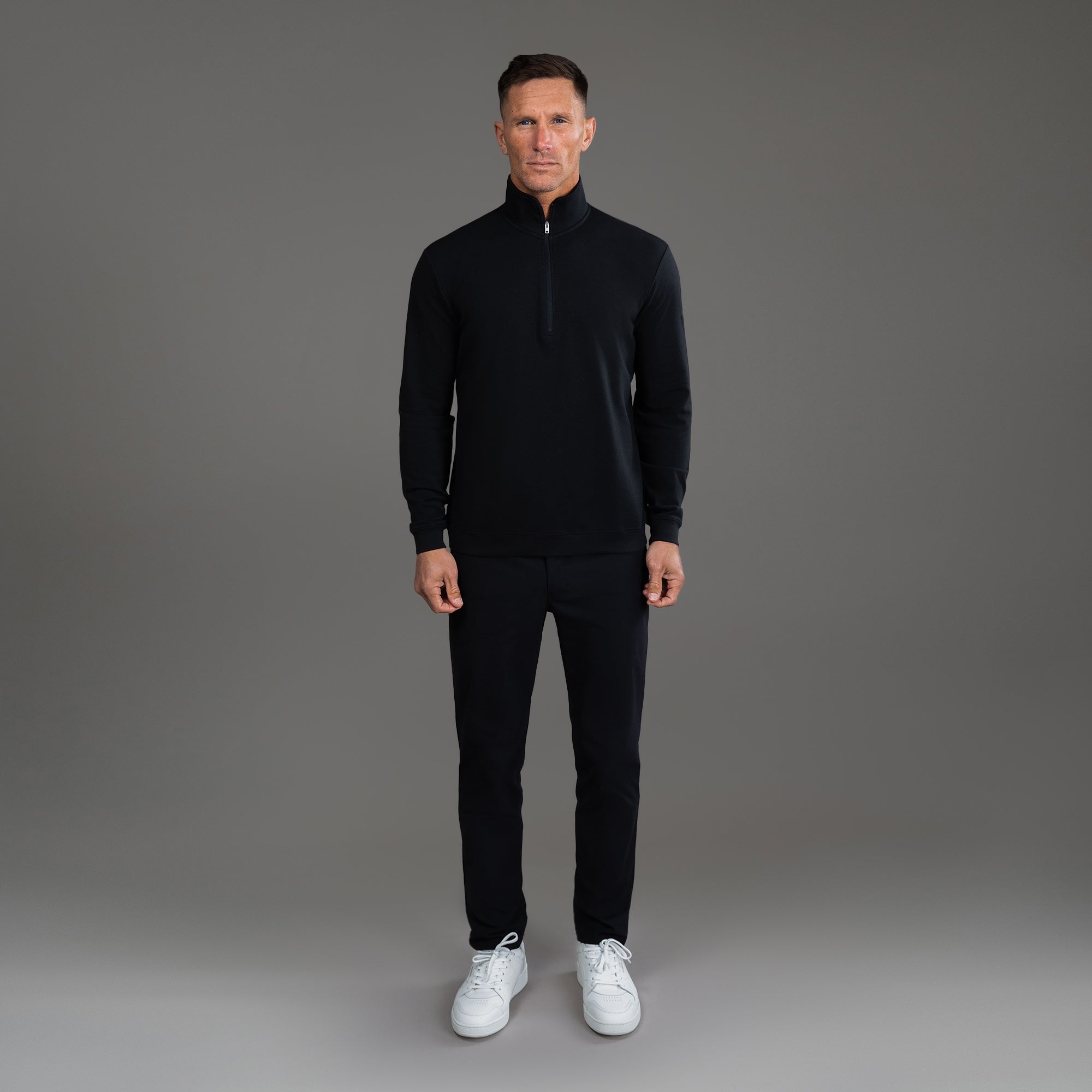 Tags:(6'0" - 180 lbs|Large) custom t-shirt tee model Tyler in Black