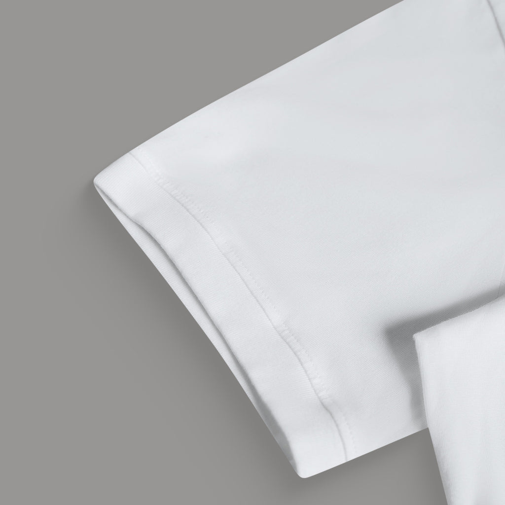 Tags:(6'0" - 180 lbs|Medium) custom t-shirt tee model Tyler in White