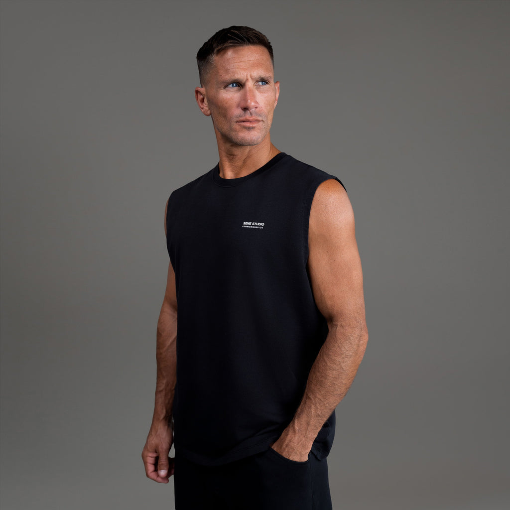 Tags:(6'0" - 180 lbs|Large) custom t-shirt tee model Tyler in Black