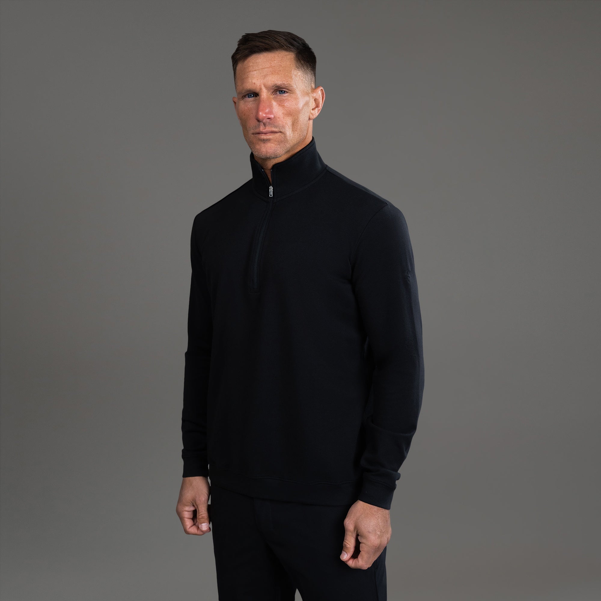 Tags:(6'0" - 180 lbs|Large) custom t-shirt tee model Tyler in Black