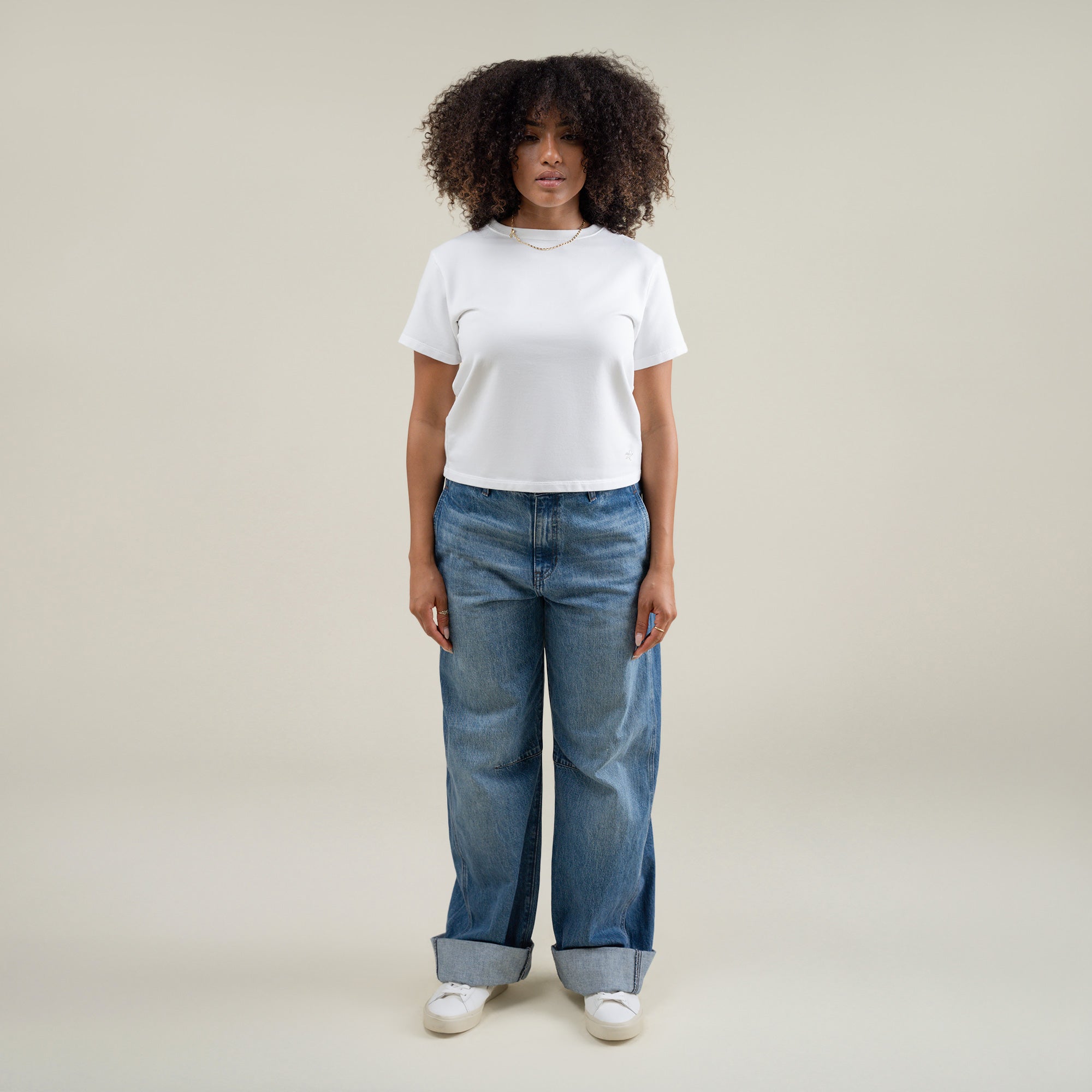 Tags:(Medium) Custom t-shirt tee model Melissa in White