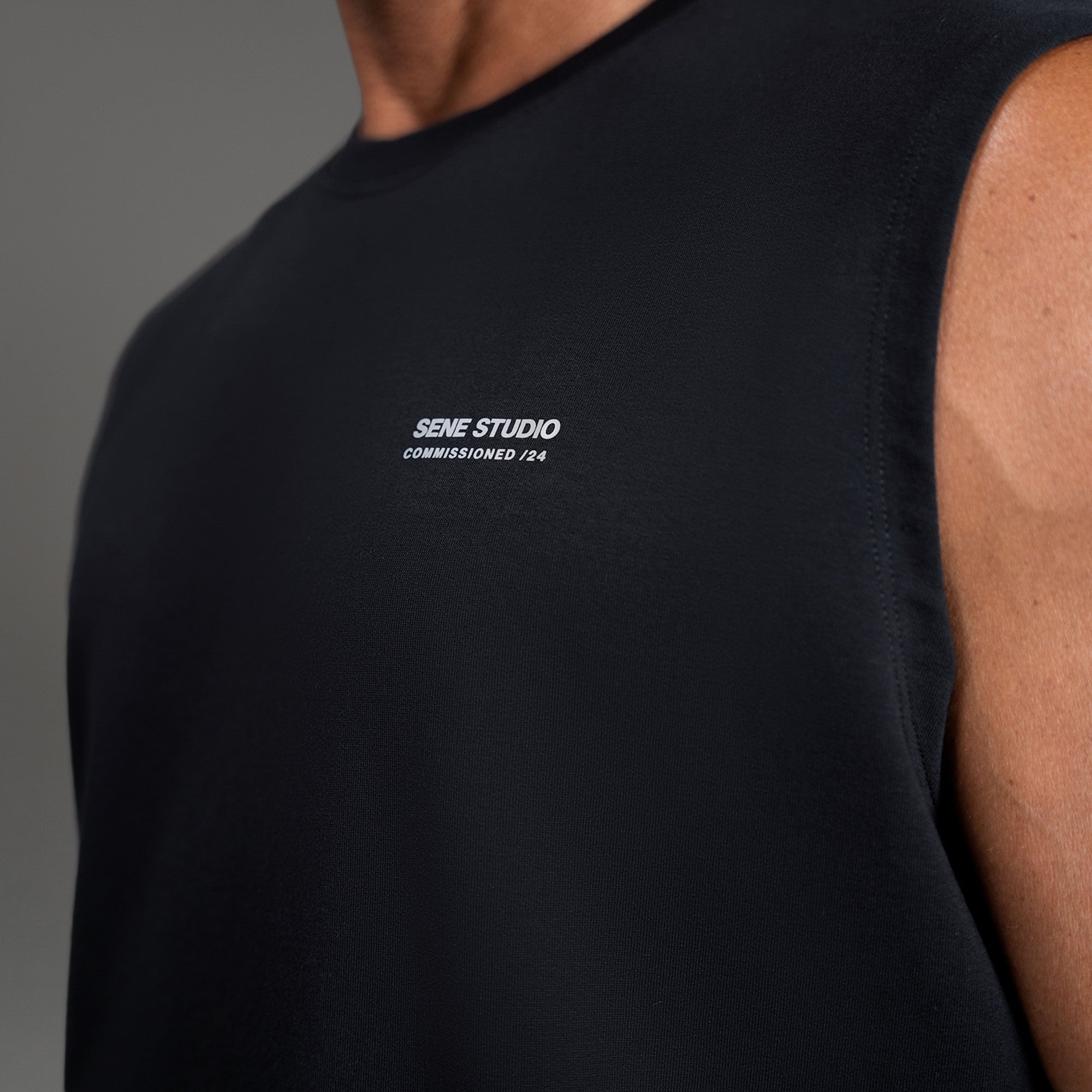 Tags:(6'0" - 180 lbs|Large) custom t-shirt tee model Tyler in Black