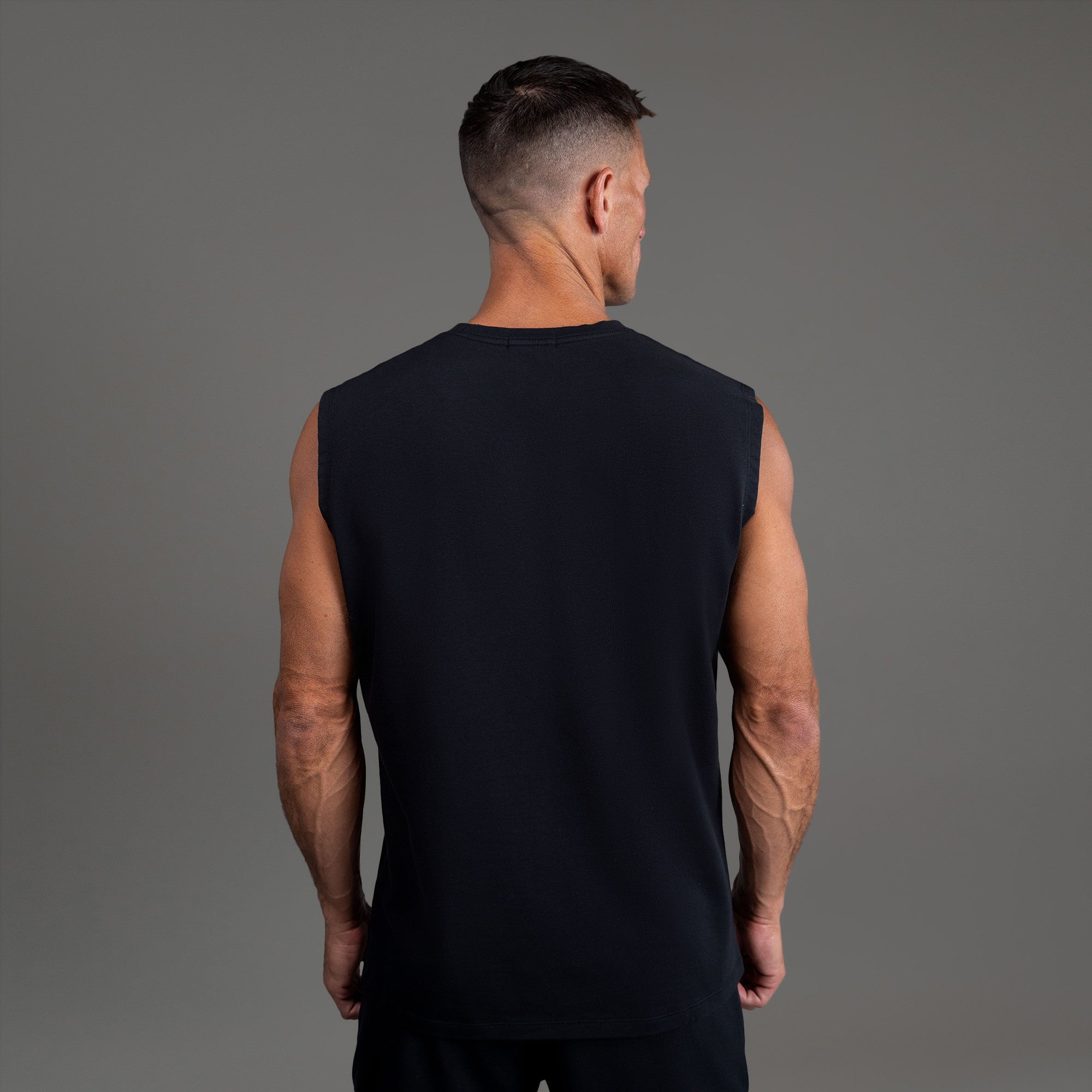 Tags:(6'0" - 180 lbs|Large) custom t-shirt tee model Tyler in Black