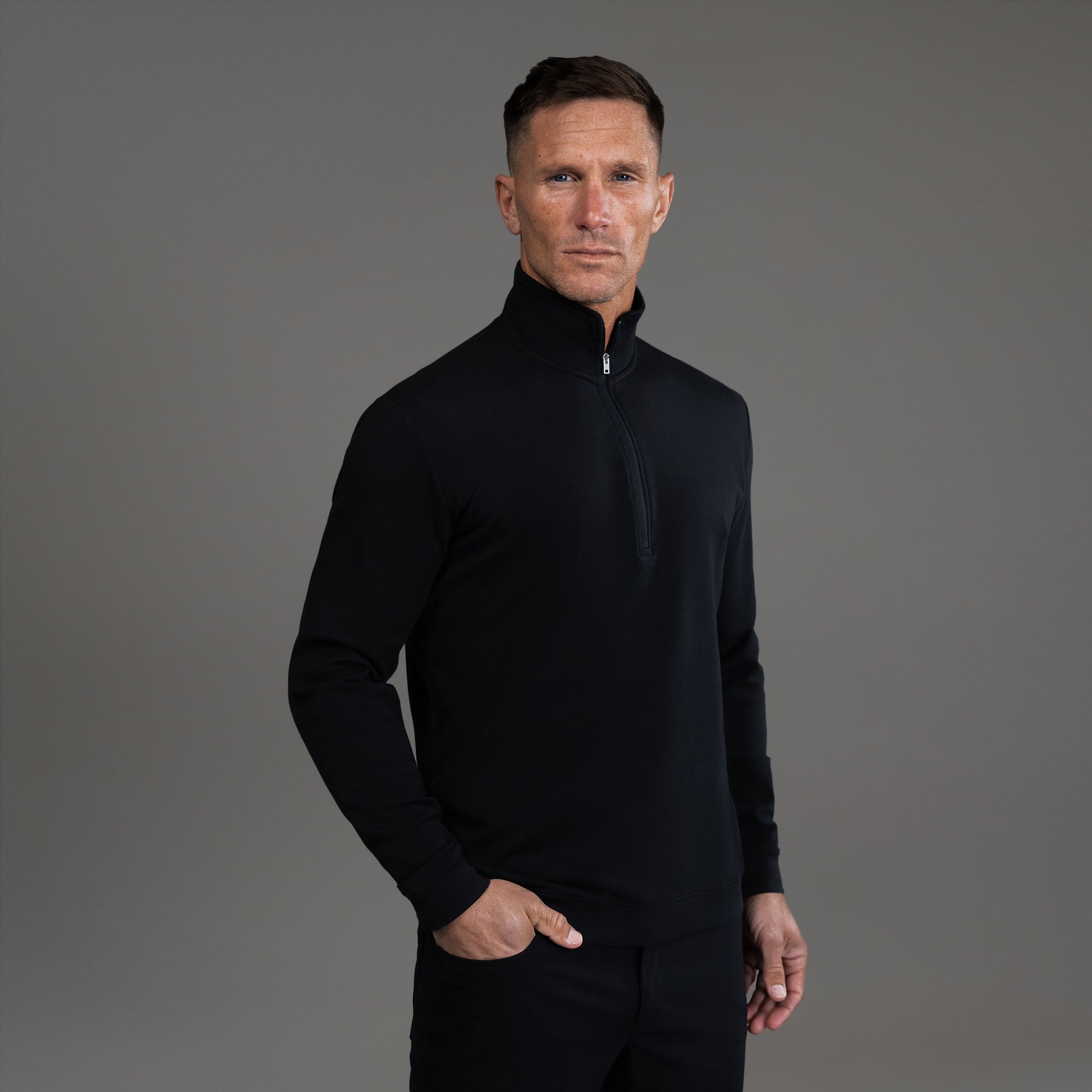 Tags:(6'0" - 180 lbs|Large) custom t-shirt tee model Tyler in Black