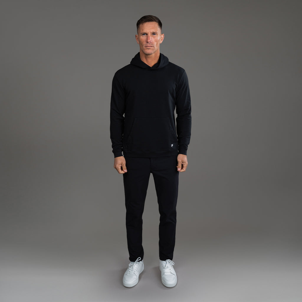 Tags:(6'0" - 180 lbs|Medium) custom t-shirt tee model Tyler in Black