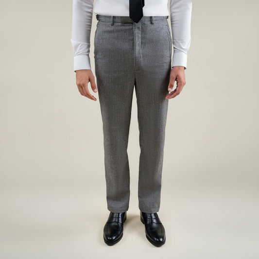 Tags:(6'1"|165) Custom Peak Lapel Tuxedo model Jessey in Black Pepita