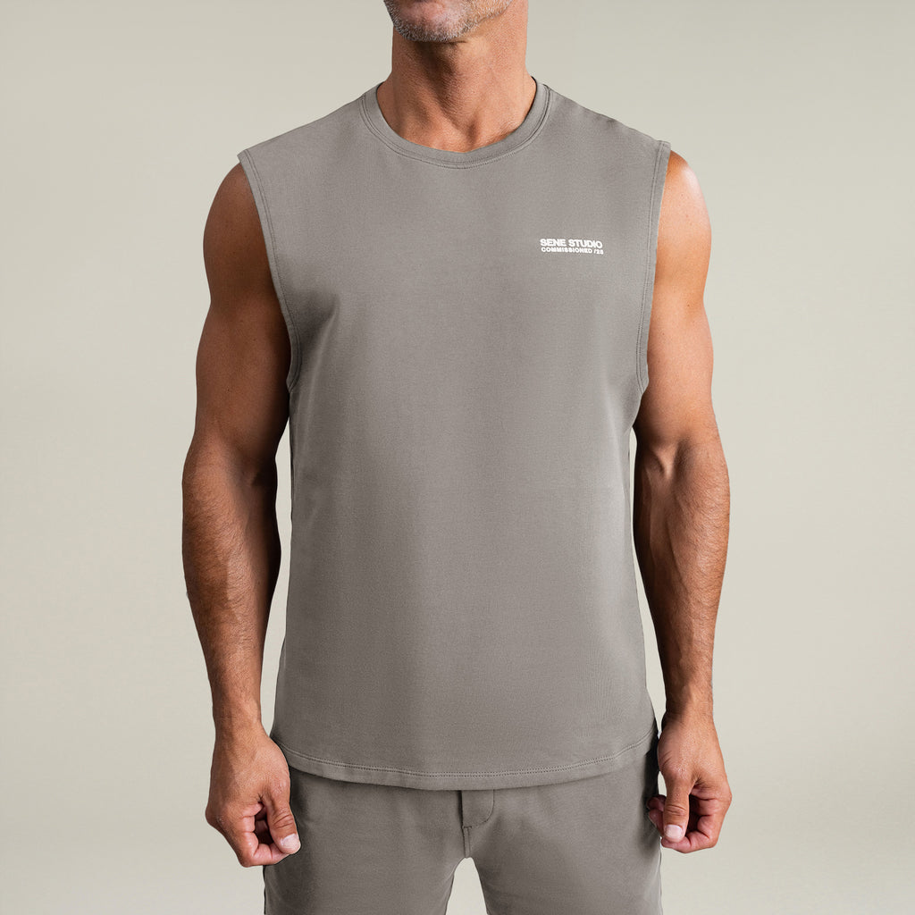 Tags:(6'0" - 180 lbs|Large) custom t-shirt tee model Tyler in Frost Gray