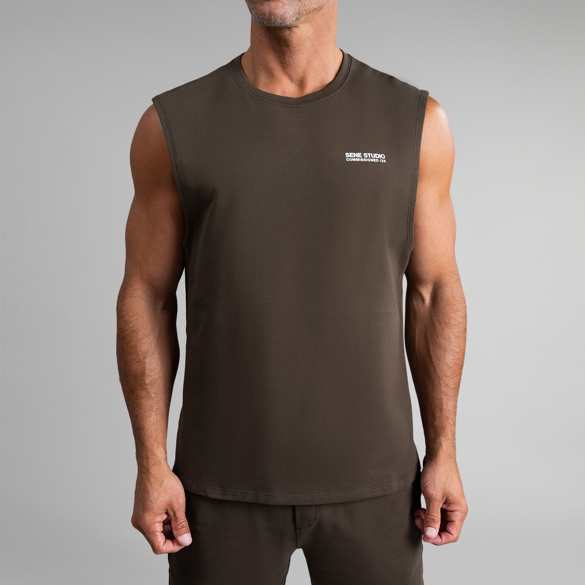 Tags:(6'0" - 180 lbs|Large) custom t-shirt tee model Tyler in Umber