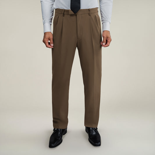 Tags:(6'0"|180 lbs) Bespoke custom athleisure technical men's suit los angeles model Tyler in Teak