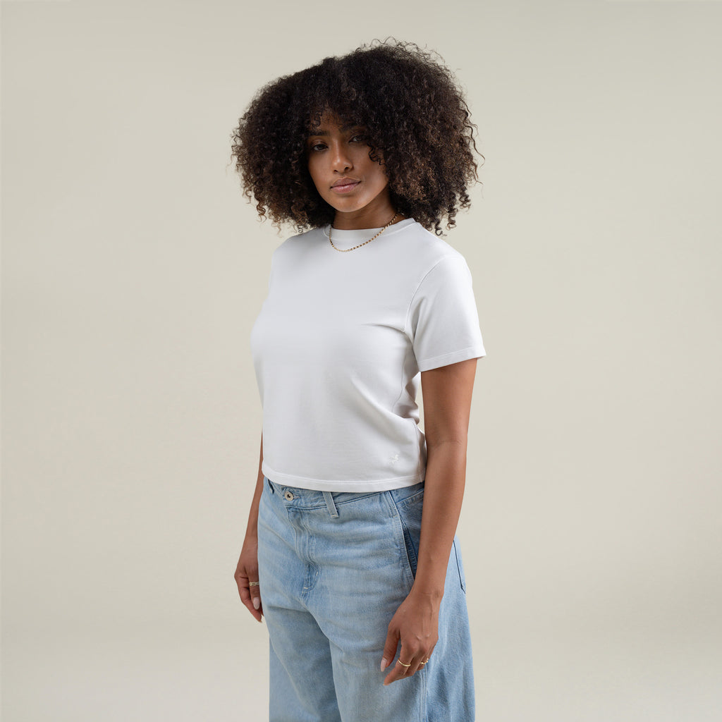 Tags:(Small) Custom t-shirt tee model Melissa in White