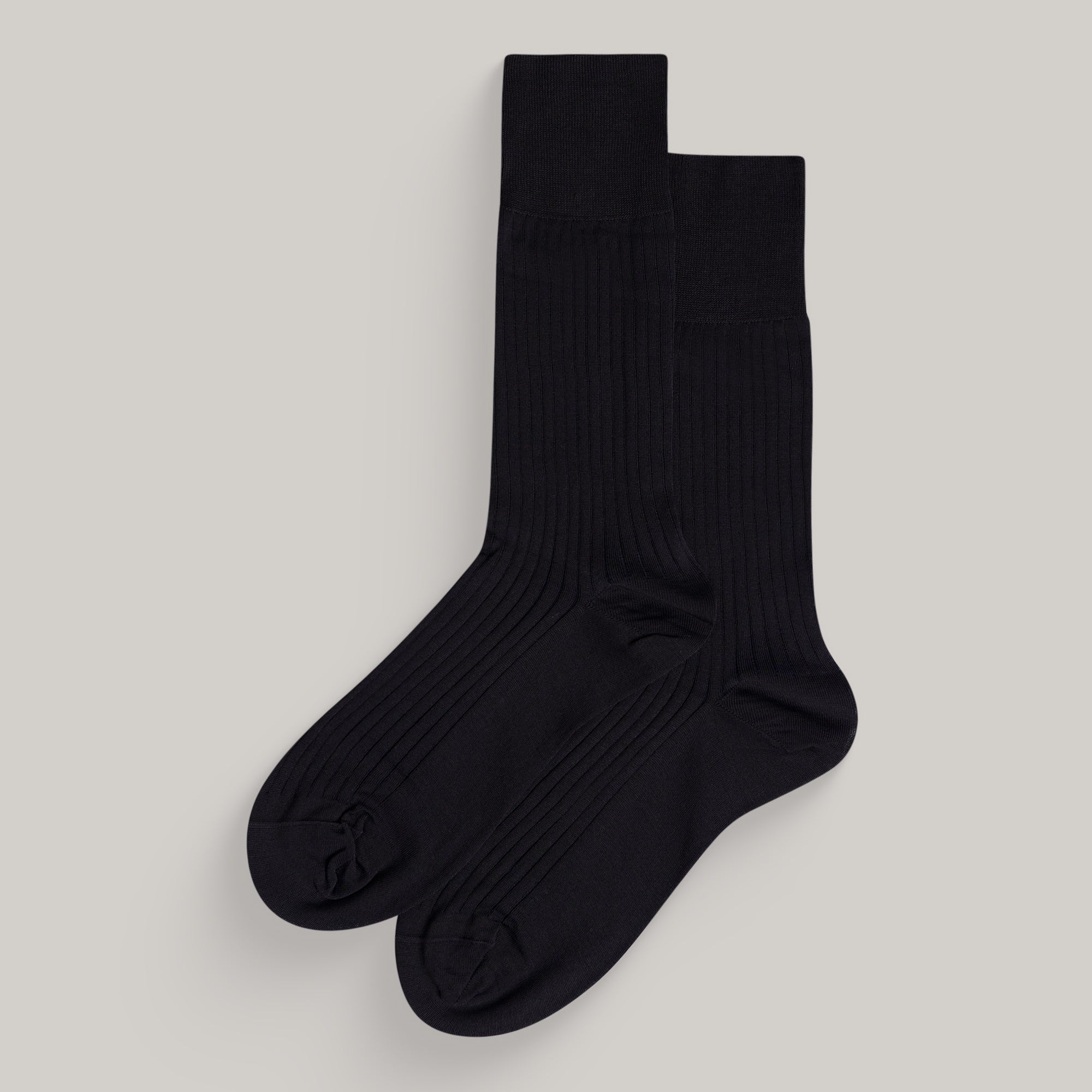 Sene Socks model flatlay in Black