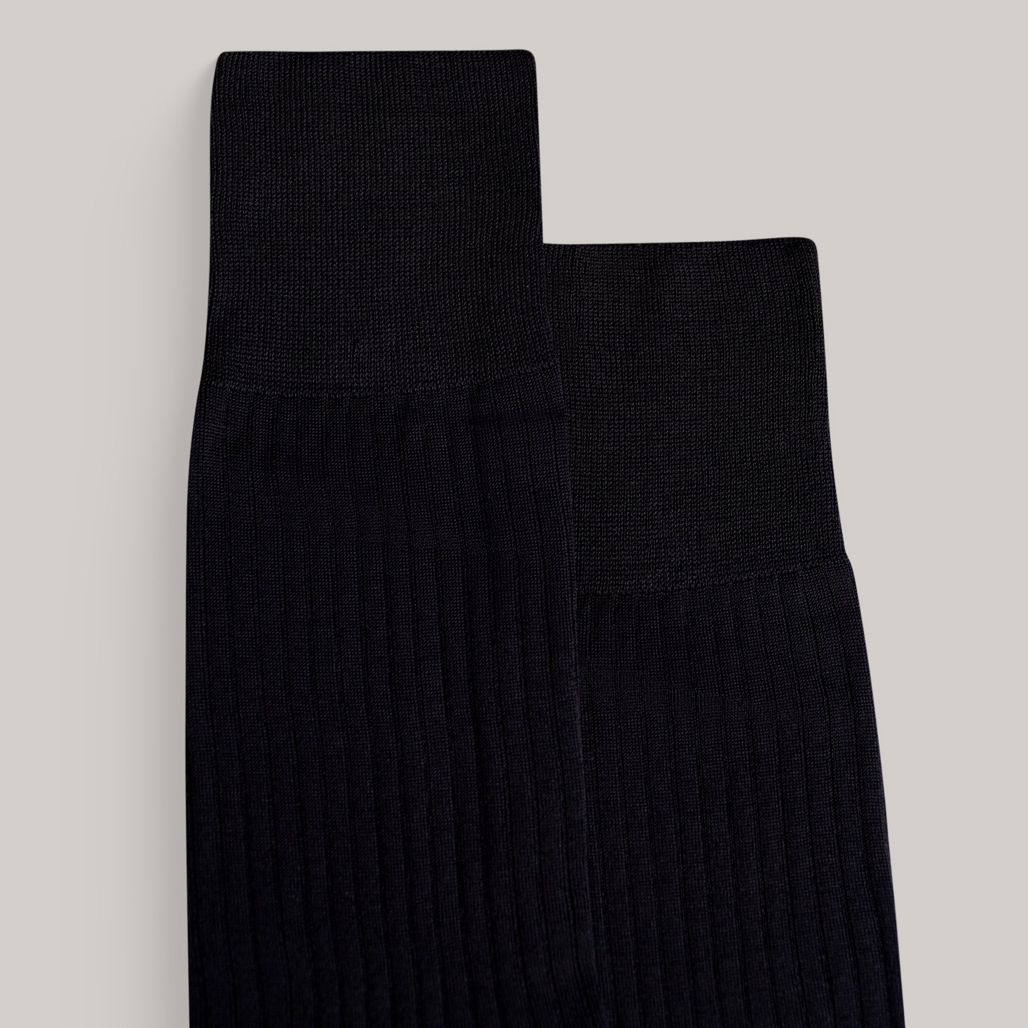 Sene Socks model flatlay in Black