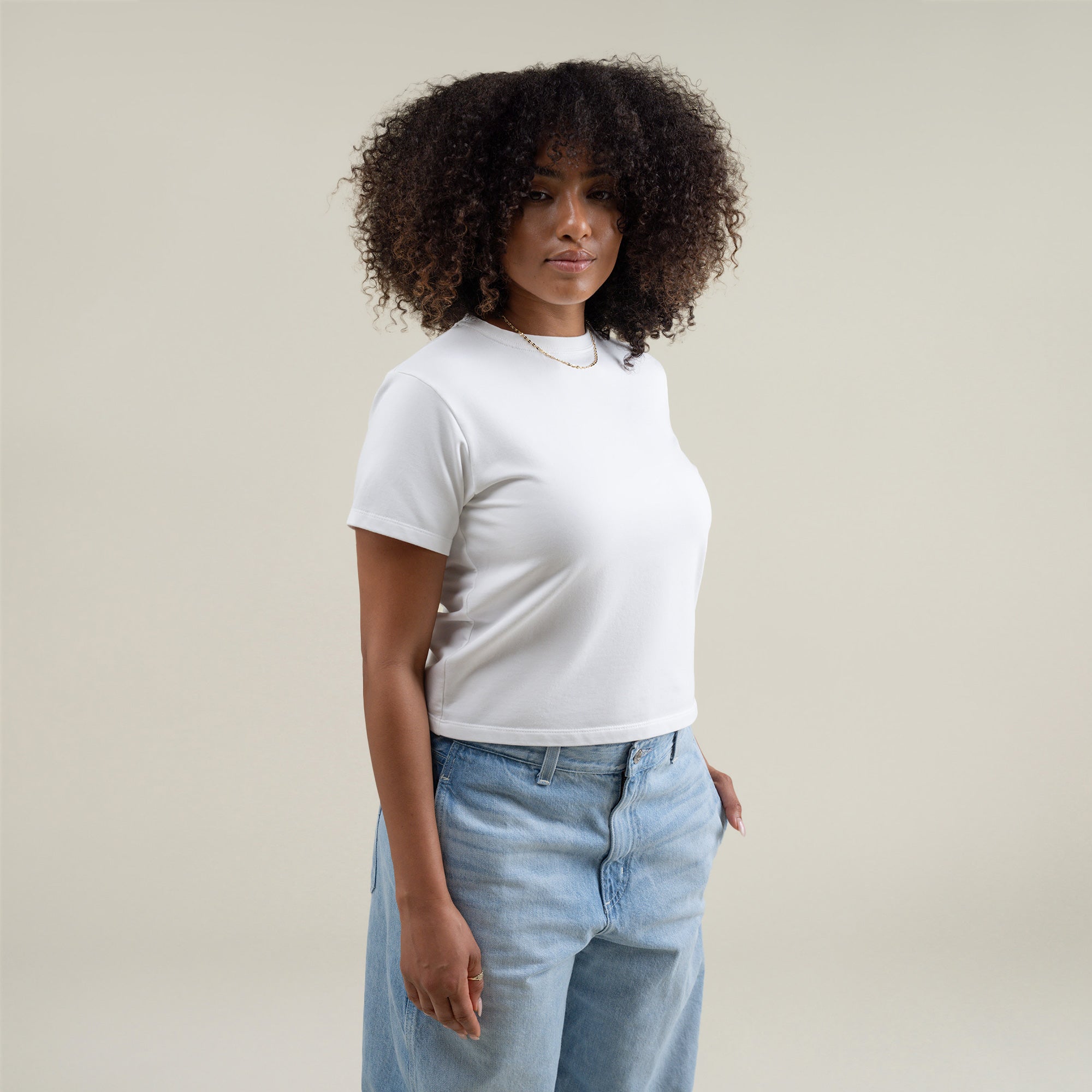 Tags:(Small) Custom t-shirt tee model Melissa in White