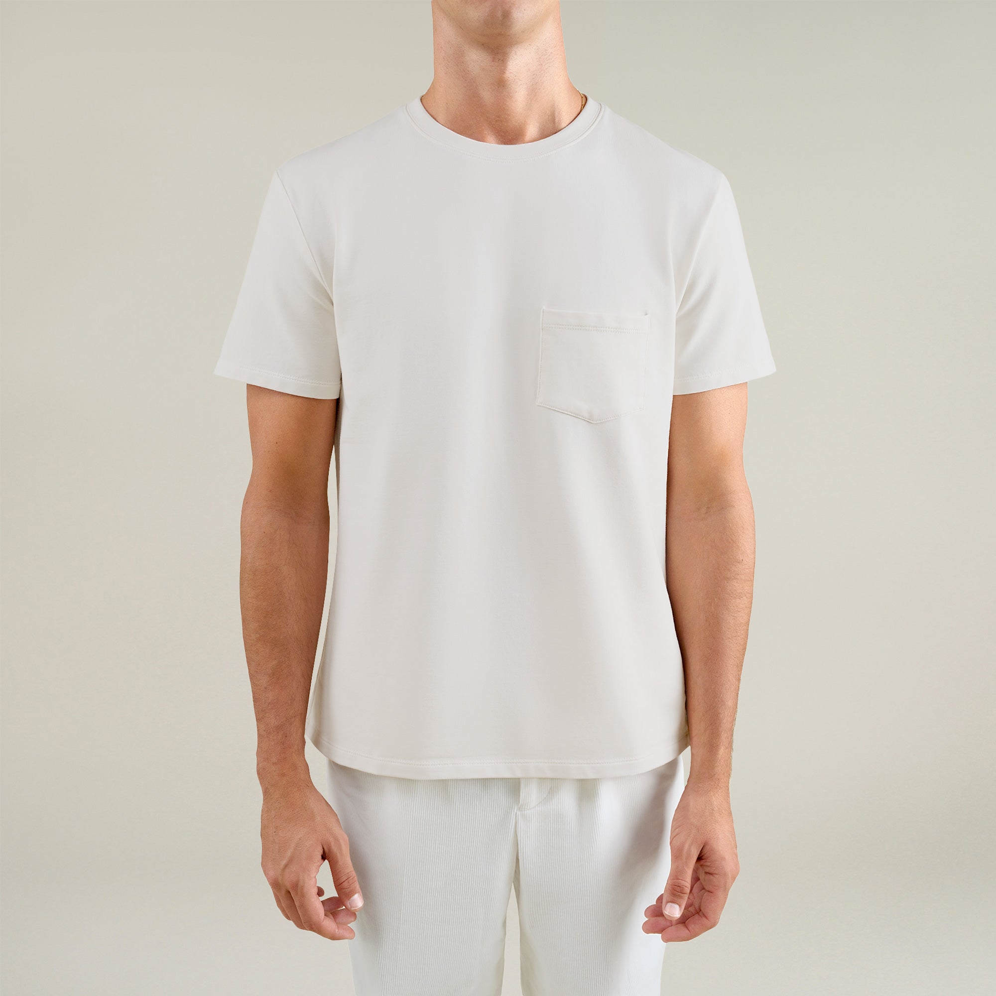 Tags:(Large | 6'1" - 165) Custom t-shirt tee model Jessey in Bone