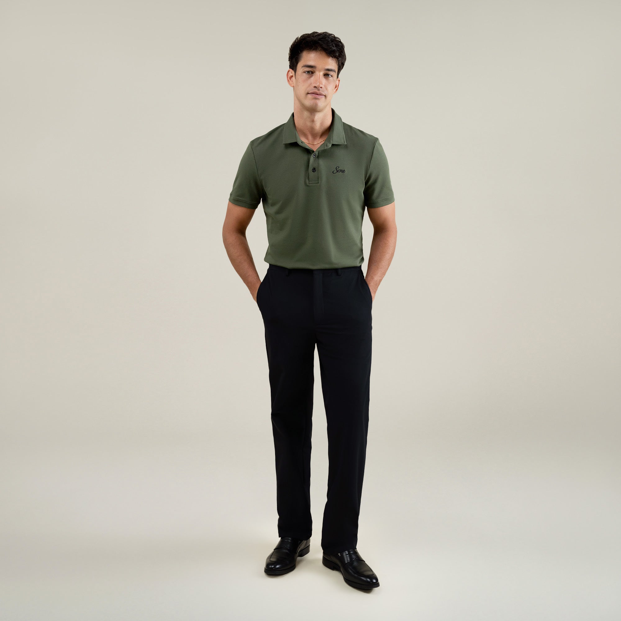 Tags:(Large | 6'1" - 165) Custom Peak Lapel Tuxedo model Jessey in Black