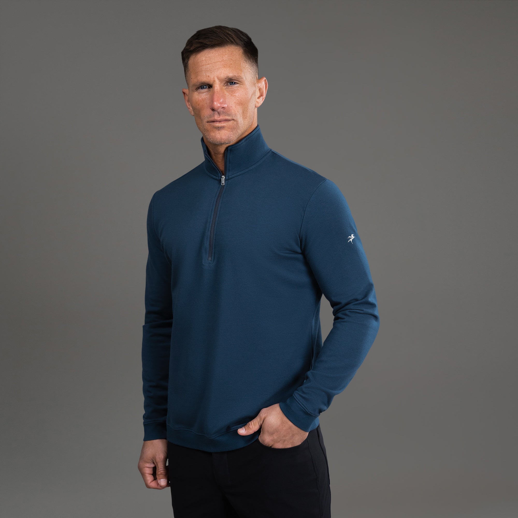 Tags:(6'0" - 180 lbs|Large) custom t-shirt tee model Tyler in Deep Sea