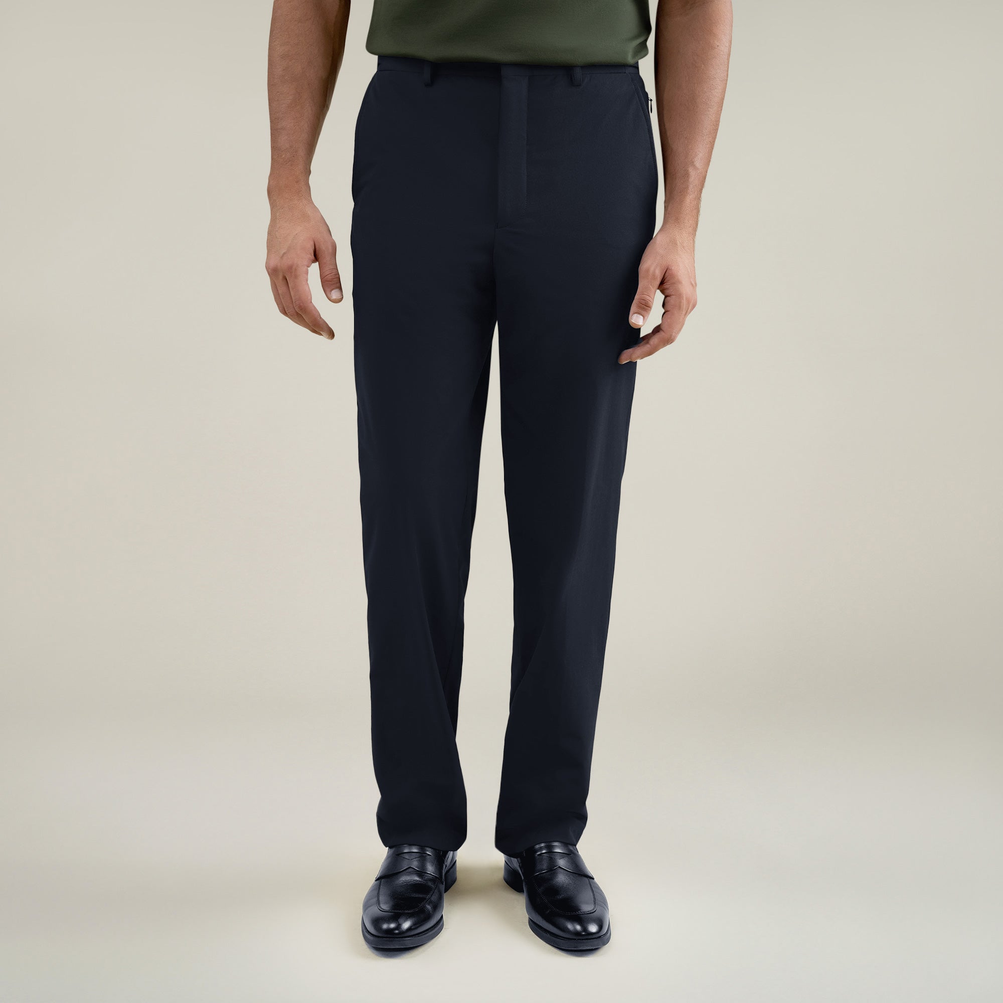 Tags:(Large | 6'1" - 165) Custom Peak Lapel Tuxedo model Jessey in Midnight