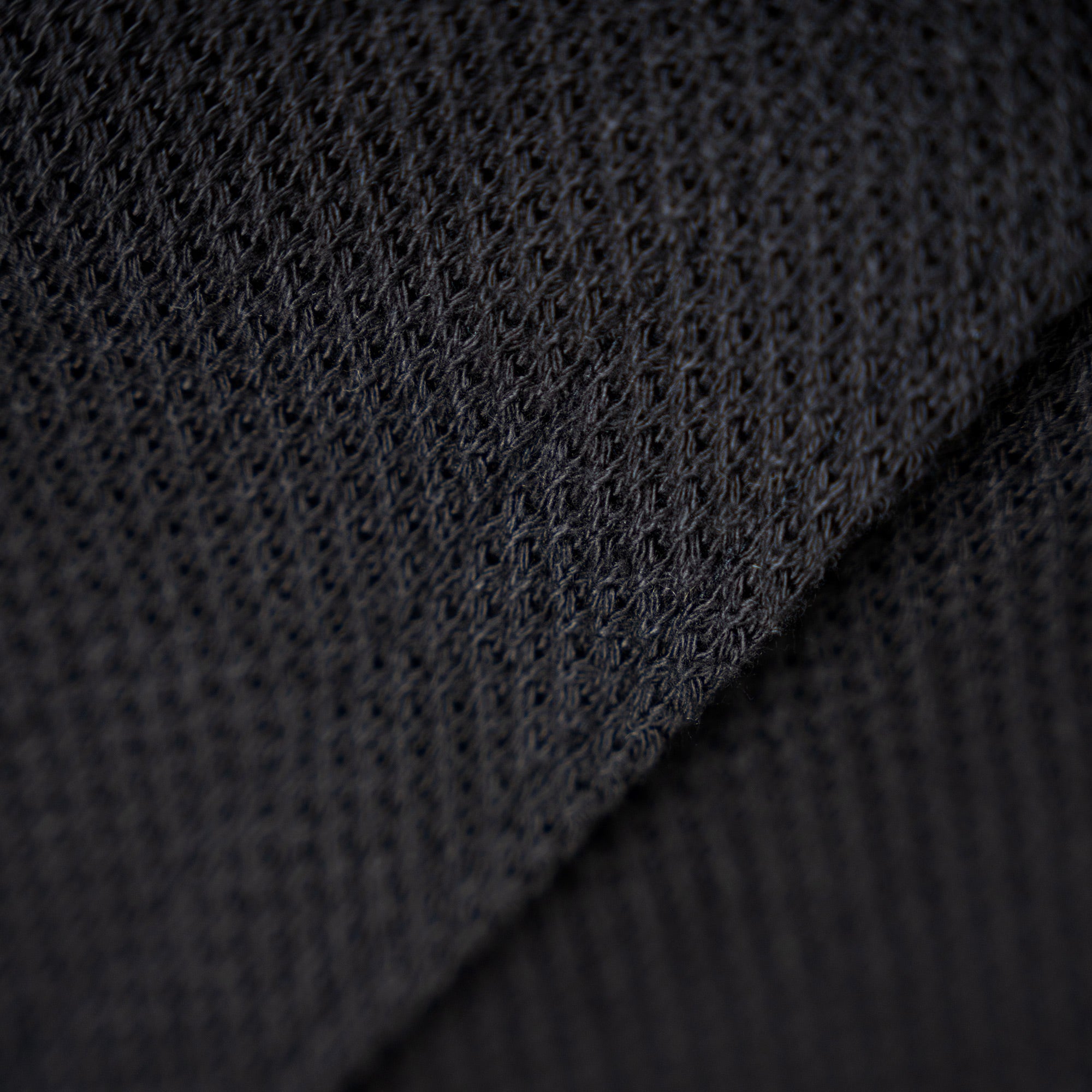 Tags:(6'0" - 180 lbs|Medium) Custom Knit Camp Shirt model Tyler in Black