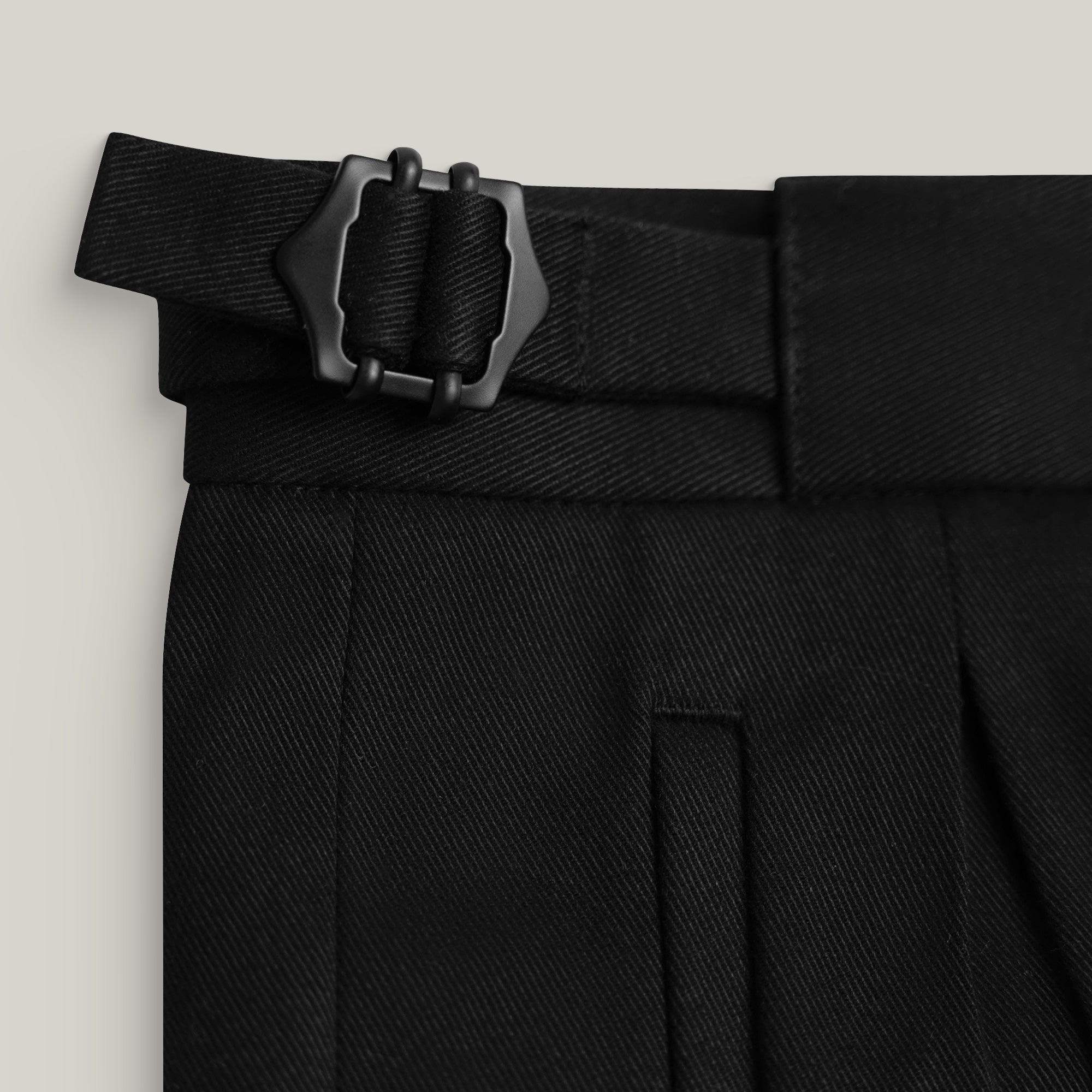 bespoke custom trousers pant chino performance technical model Tyler in Black