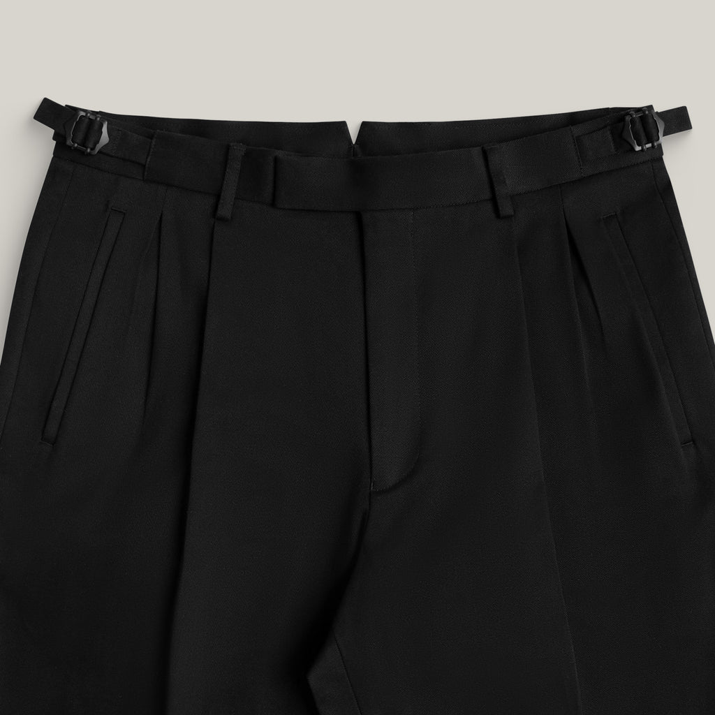 bespoke custom trousers pant chino performance technical model Tyler in Black