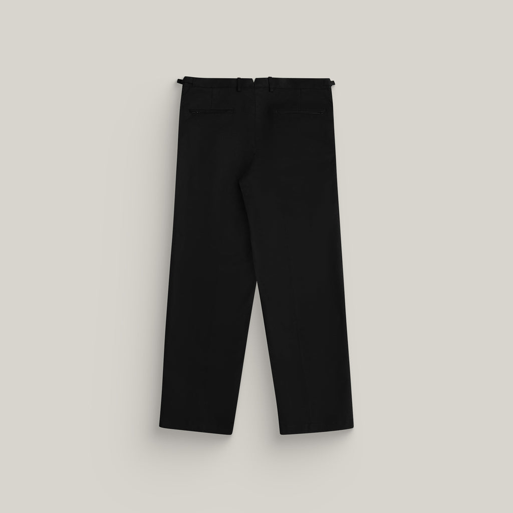 bespoke custom trousers pant chino performance technical model Tyler in Black
