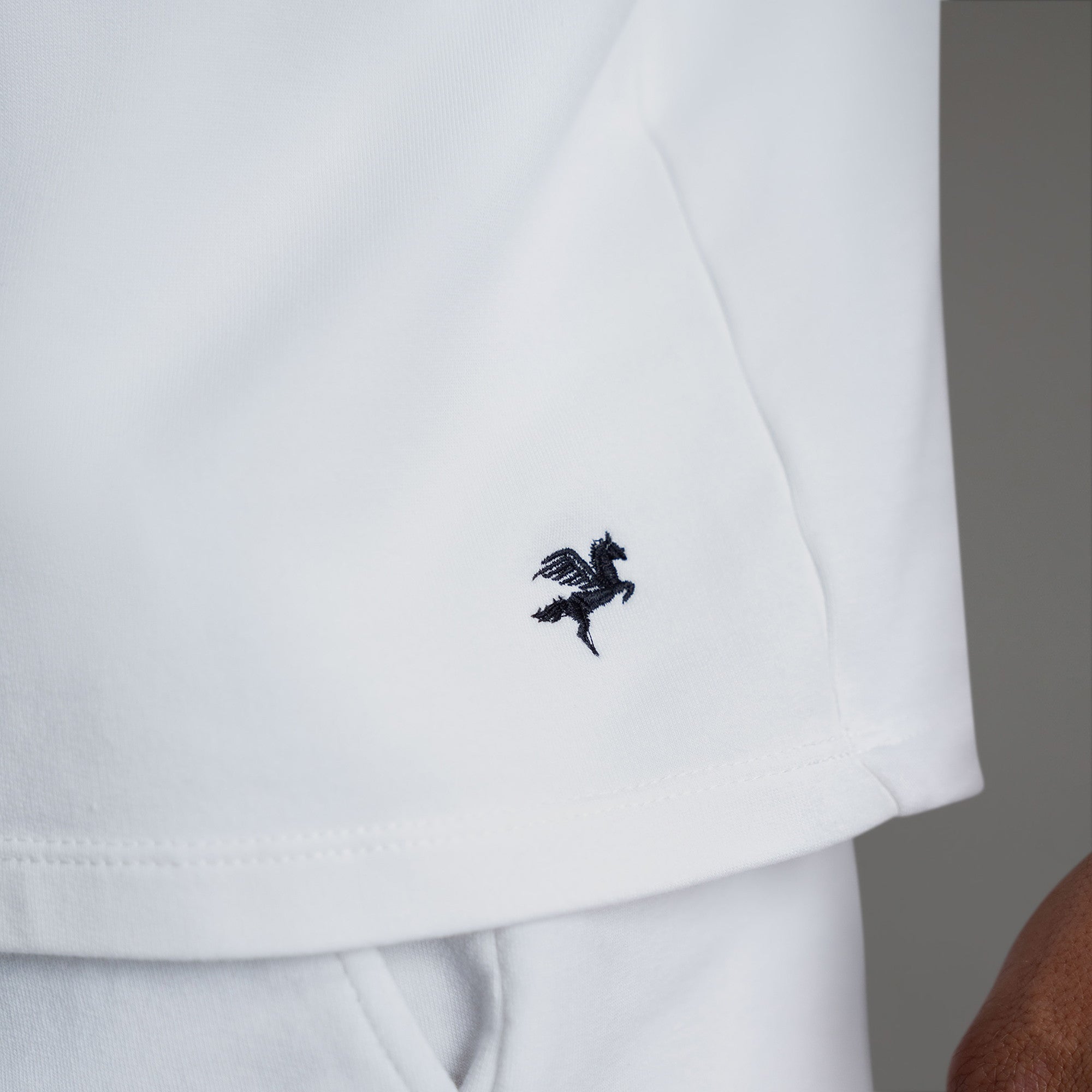 Tags:(6'0" - 180 lbs|Large) custom t-shirt tee model Tyler in White