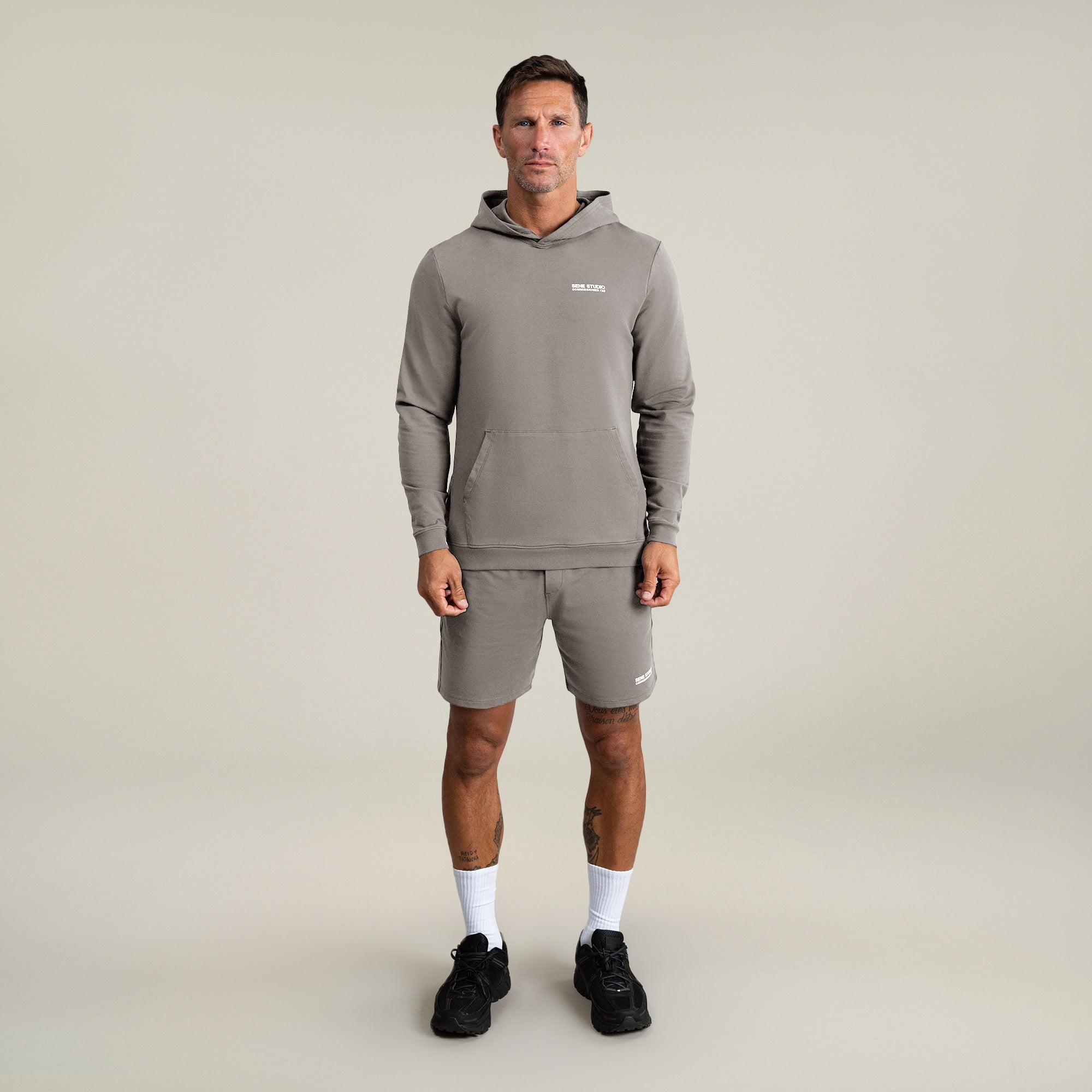 Tags:(6'0" - 180 lbs|Large) custom hoodie model Tyler in Frost Gray