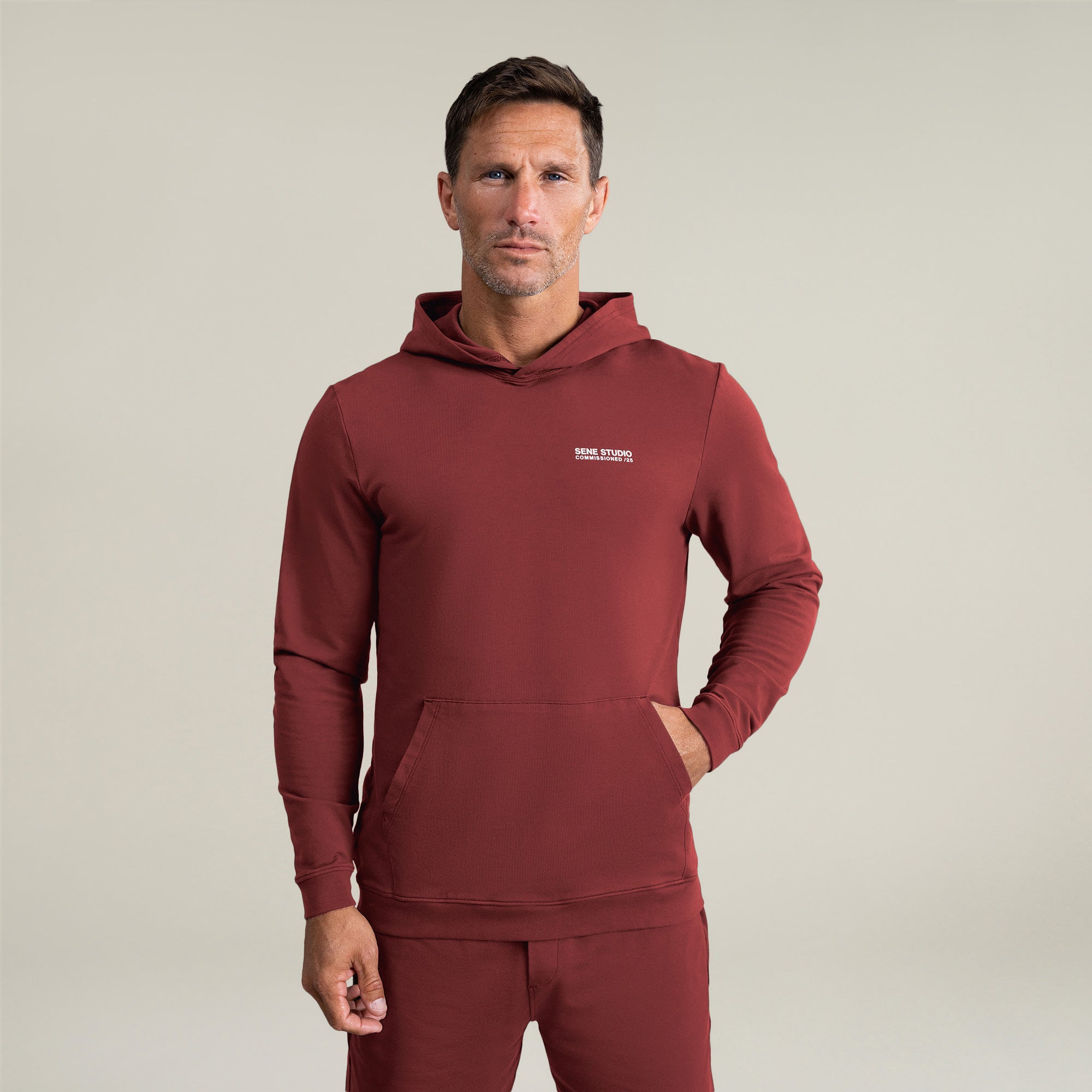 Tags:(6'0" - 180 lbs|Large) custom pullover model Tyler in Maroon