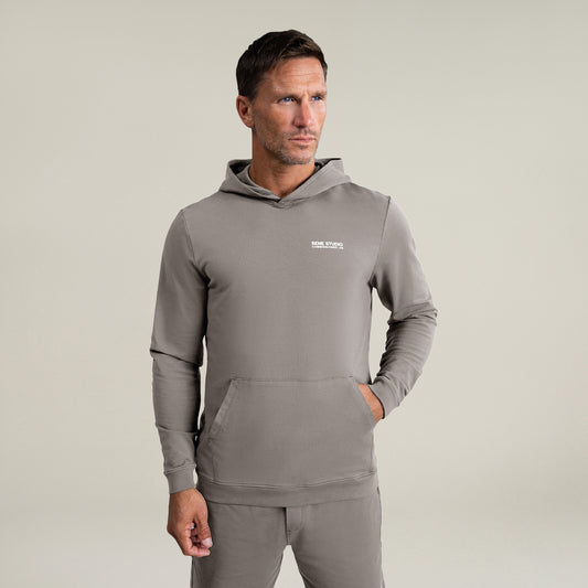 Tags:(6'0" - 180 lbs|Medium) custom hoodie model Tyler in Frost Gray