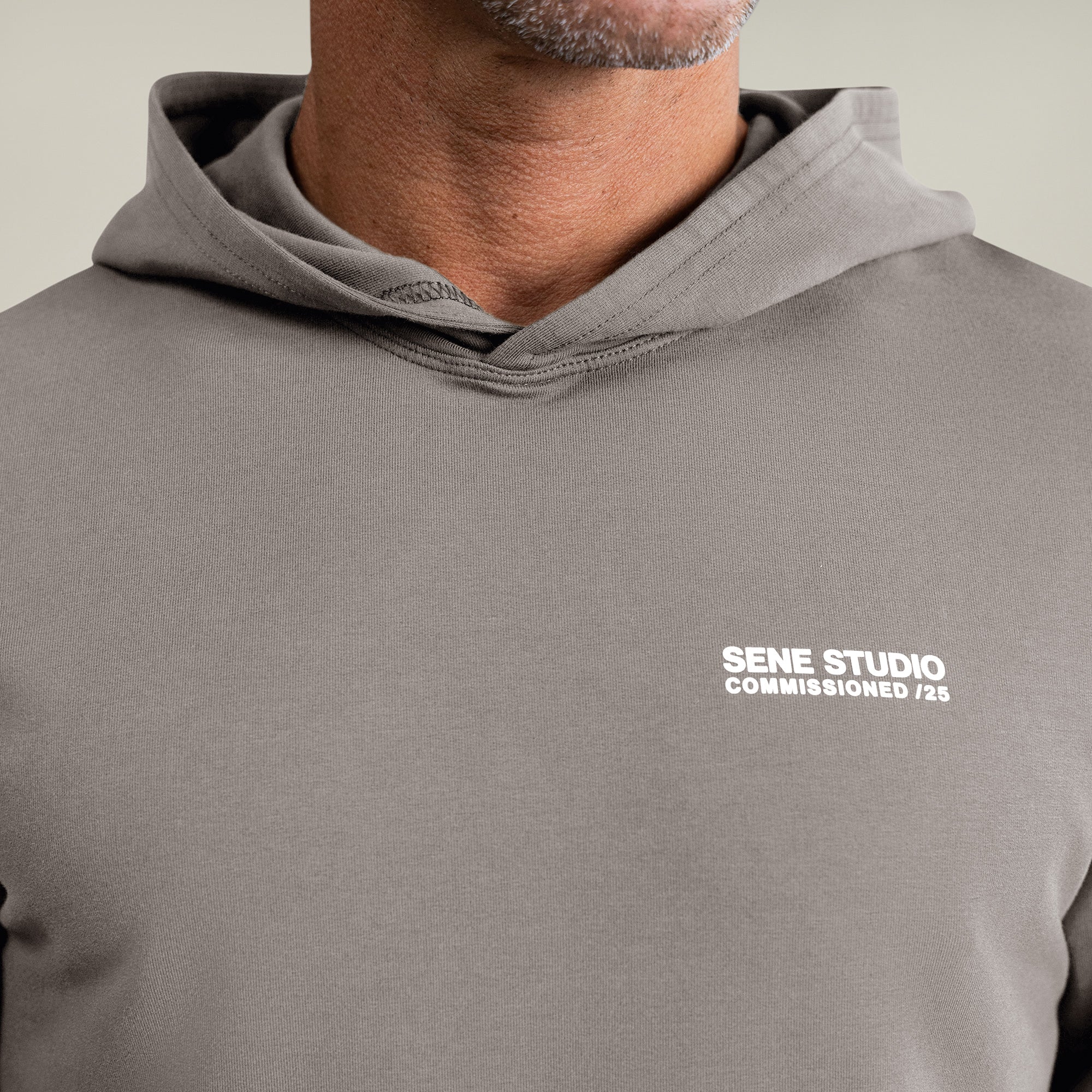 Tags:(6'0" - 180 lbs|Large) custom hoodie model Tyler in Frost Gray