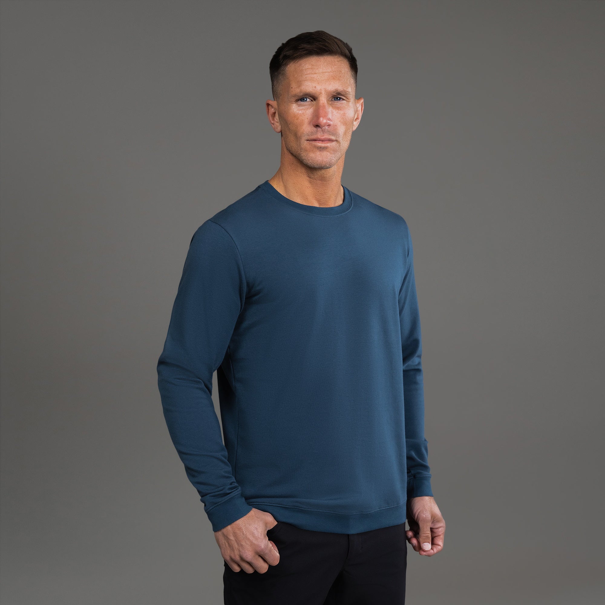 Tags:(6'0" - 180 lbs|Large) custom pullover model Tyler in Deep Sea