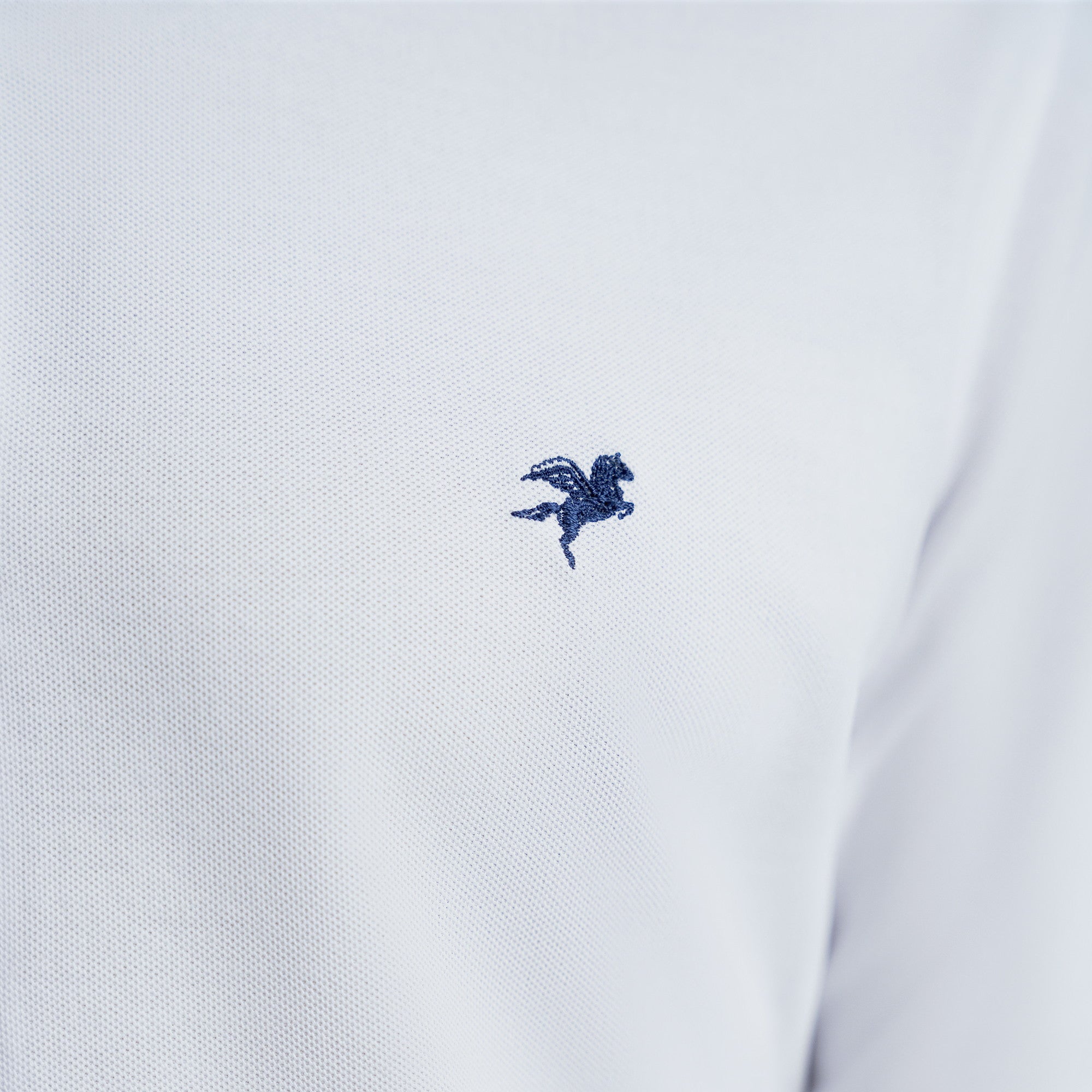 Custom Bespoke Tailored Spread Shirt model Tyler in White Emblem