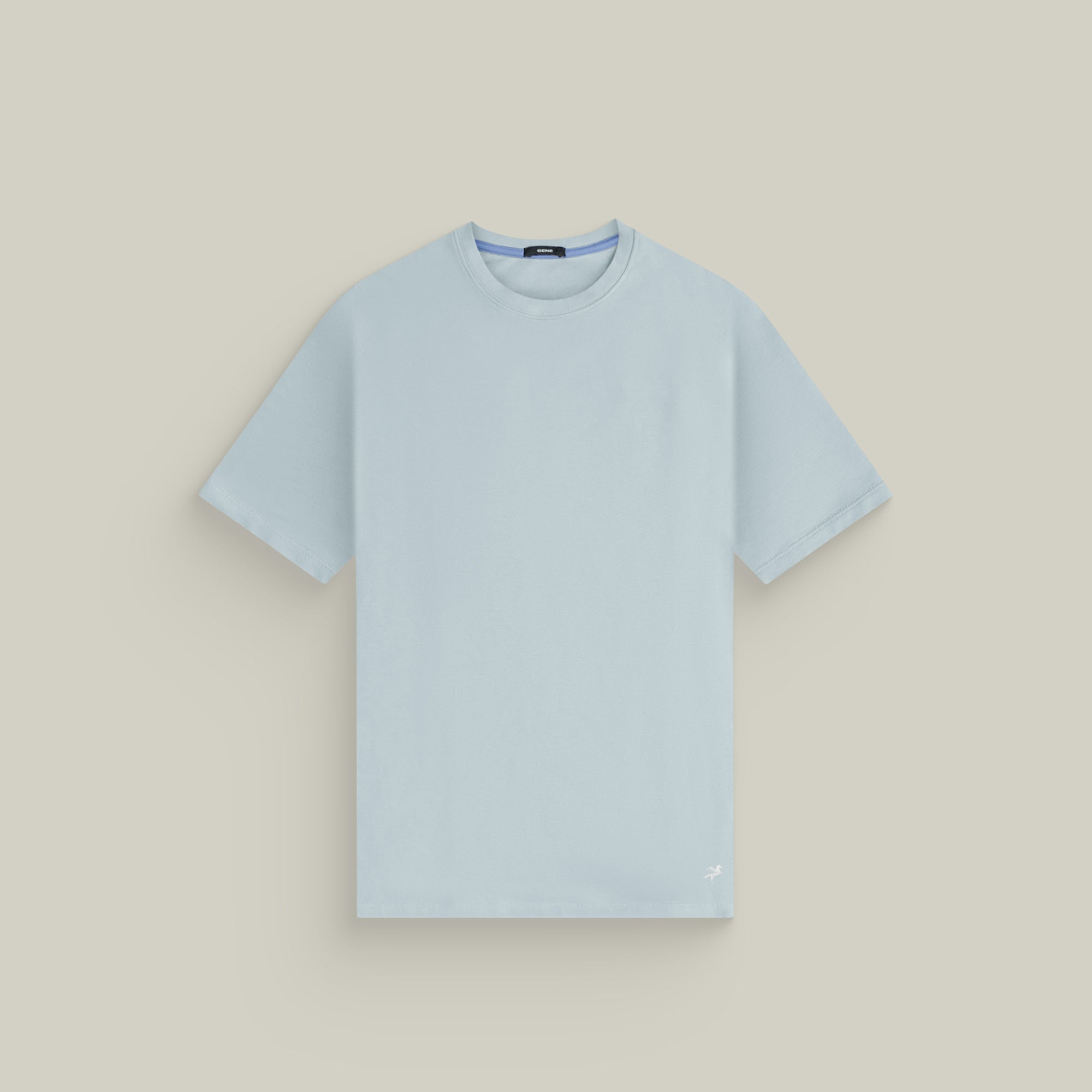 Tags:(6’2" - 180 lbs|Large) Custom t-shirt tee model Kive in Blue Fog