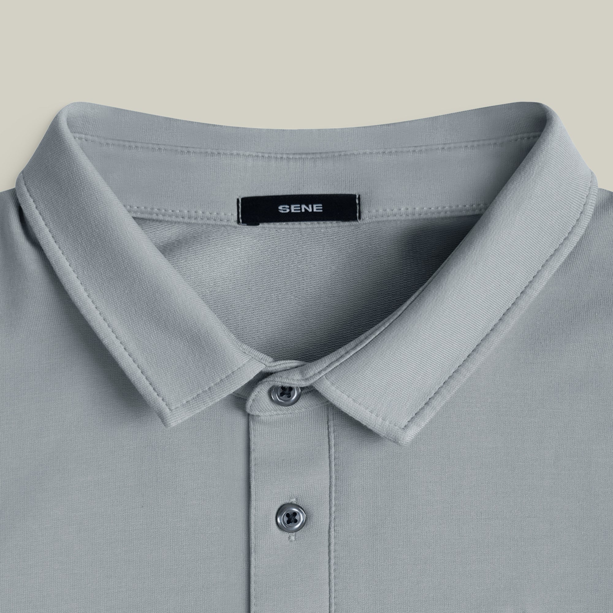 french terry blue gray t-shirt model matteo in vapor