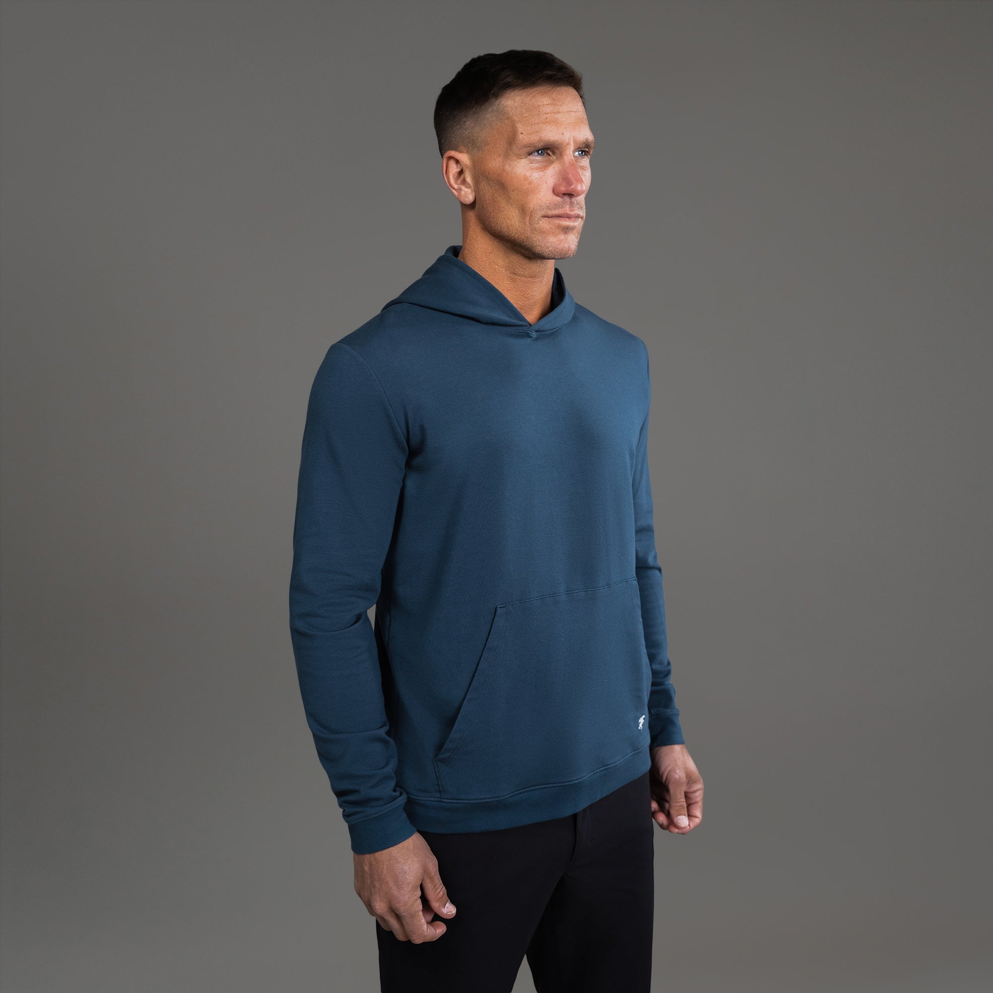 Tags:(6'0" - 180 lbs|Medium) custom hoodie model Tyler in Deep Sea