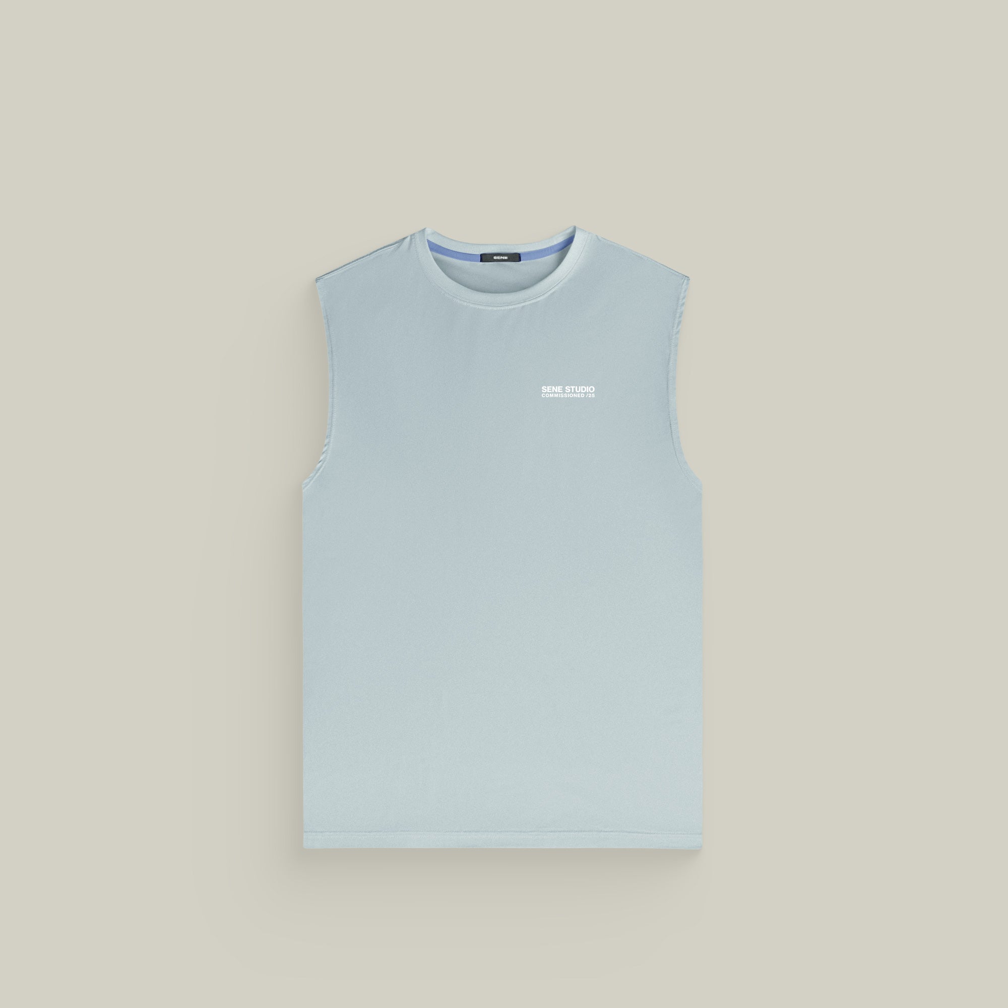 Tags:(6’2" - 180 lbs|Large) Custom t-shirt tee model Kive in Blue Fog