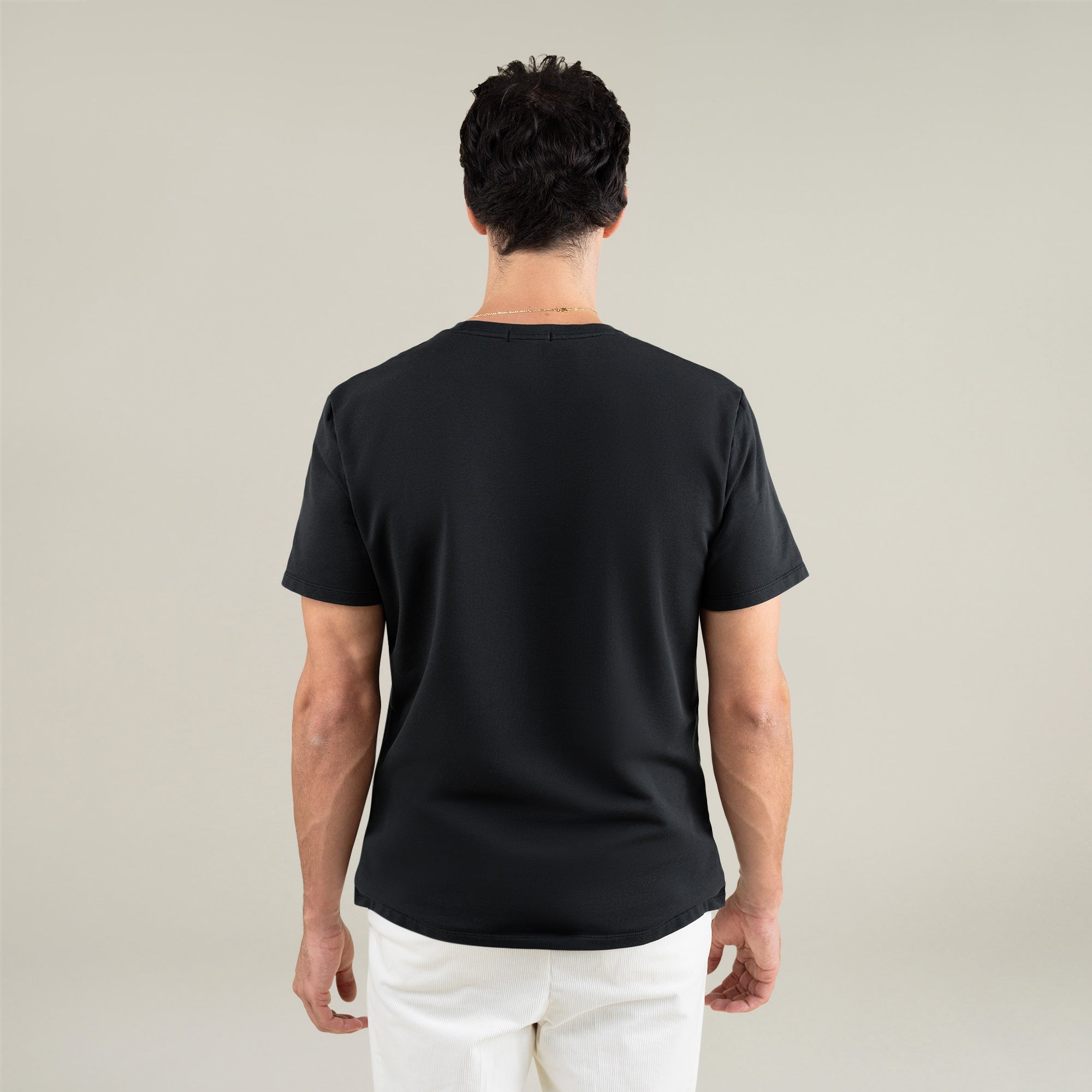 Tags:(6'1" - 165 lbs|Large) Custom t-shirt tee model Jessey in Black