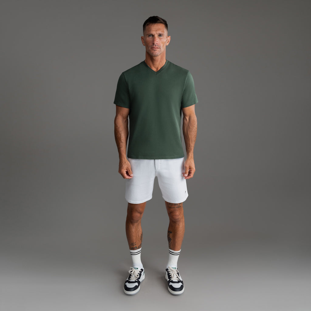 Tags:(6'0" - 180 lbs|Large) custom t-shirt tee model Tyler in Moss