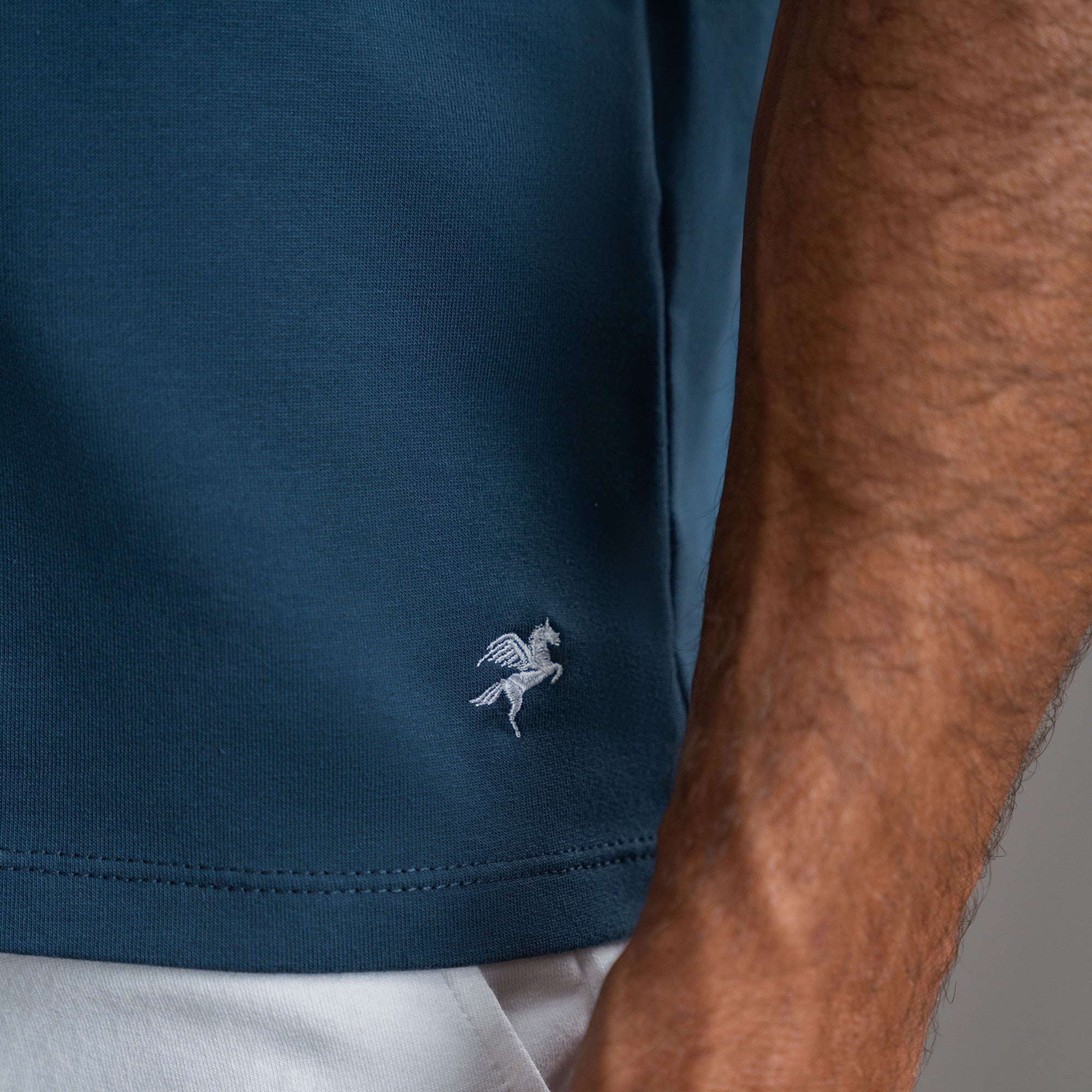 Tags:(6'0" - 180 lbs|Large) custom t-shirt tee model Tyler in Deep Sea