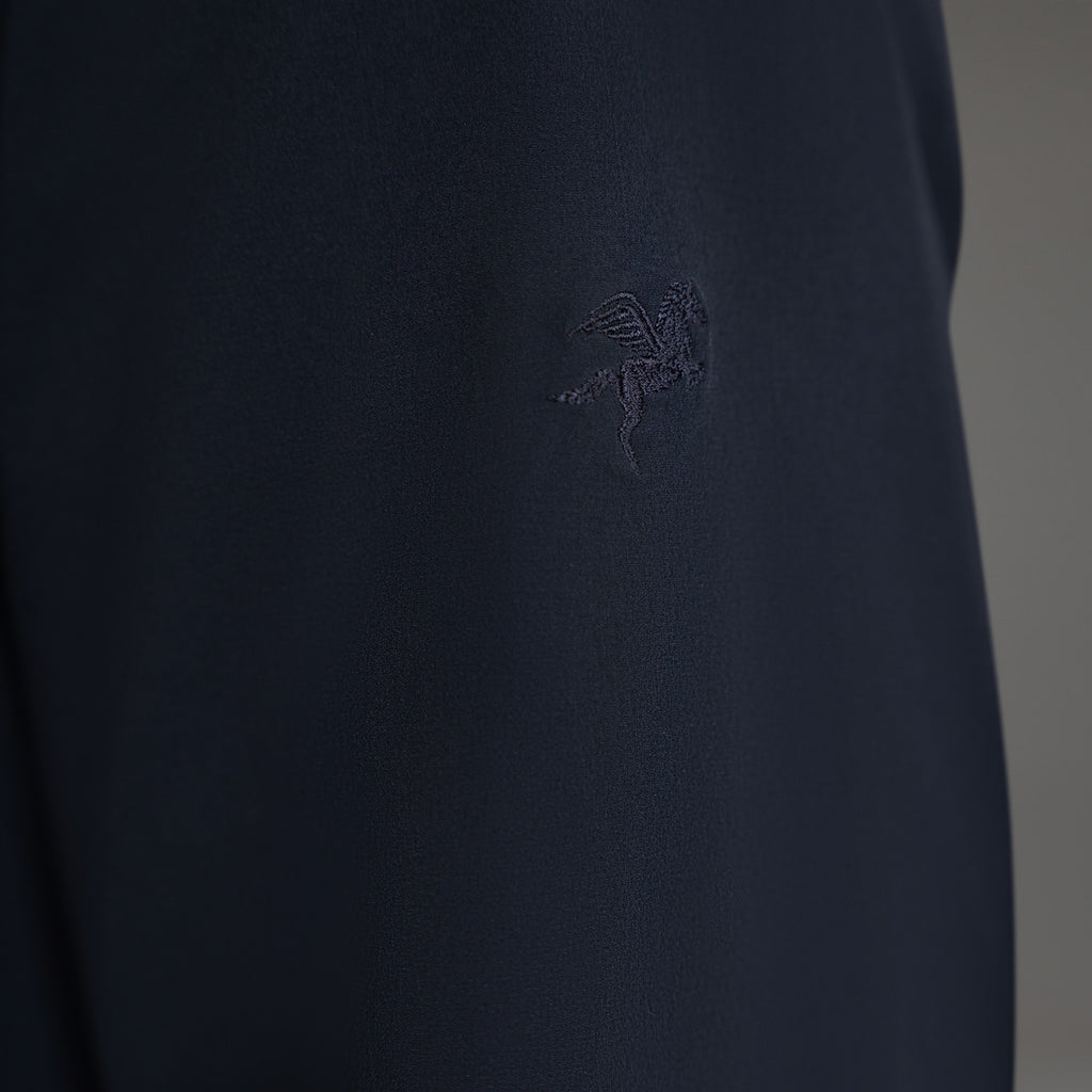 men's custom zip up jacket model Tyler in Midnight