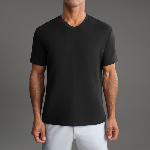 Tags:(6'0" - 180 lbs|Large) custom t-shirt tee model Tyler in Black