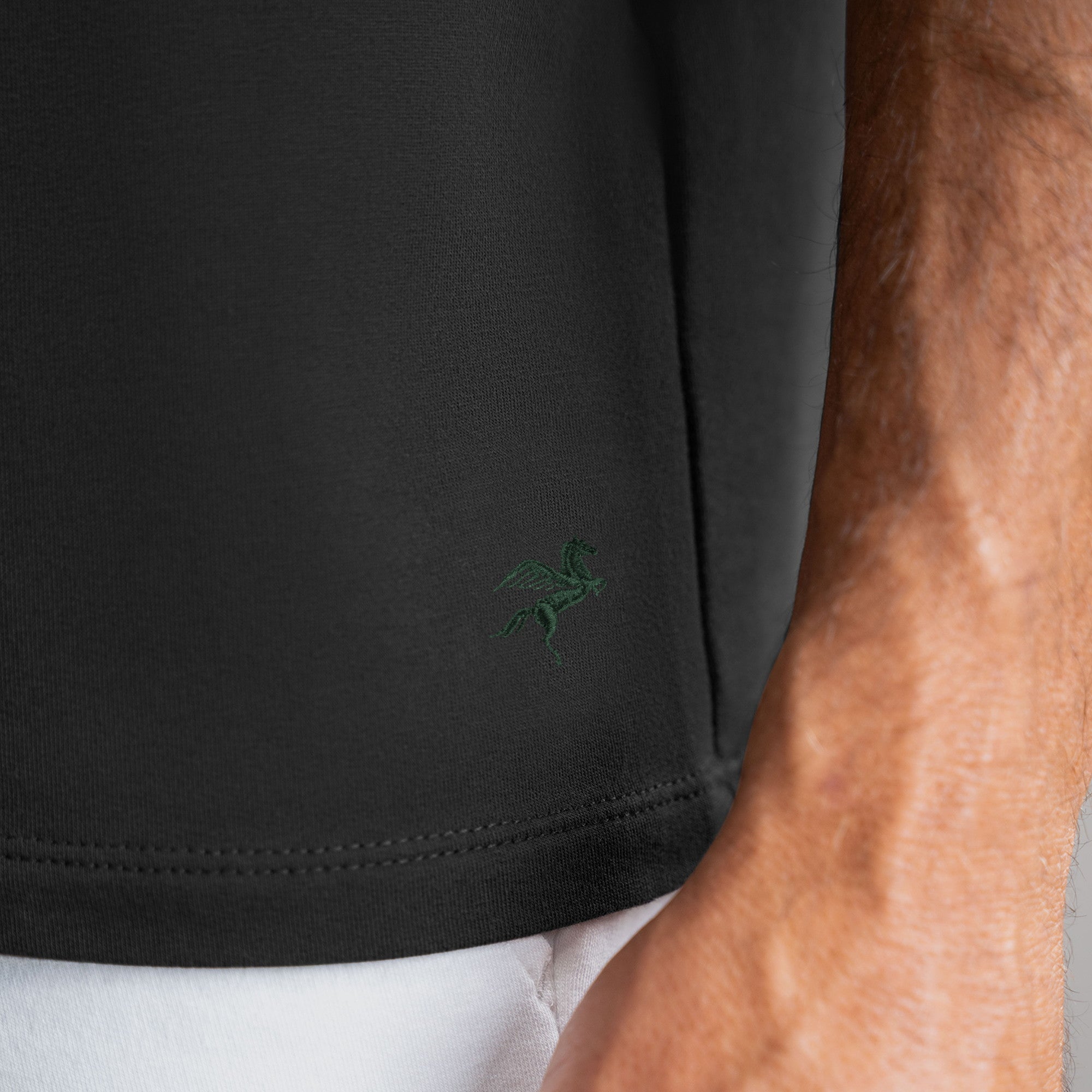 Tags:(6'0" - 180 lbs|Large) custom t-shirt tee model Tyler in Black