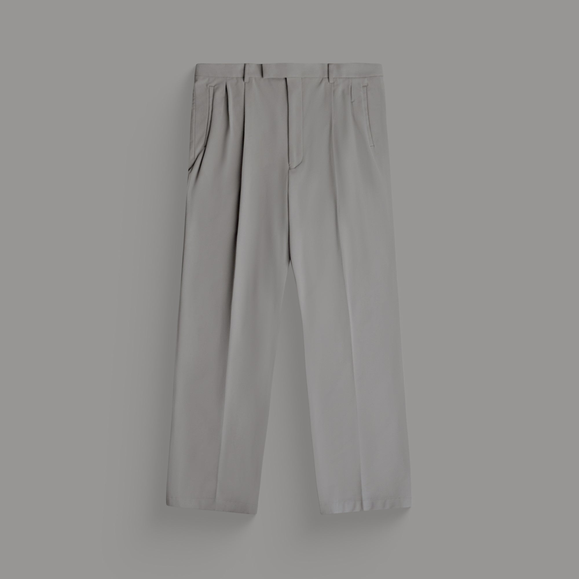 bespoke custom trousers pant chino performance technical model Chad in Cement