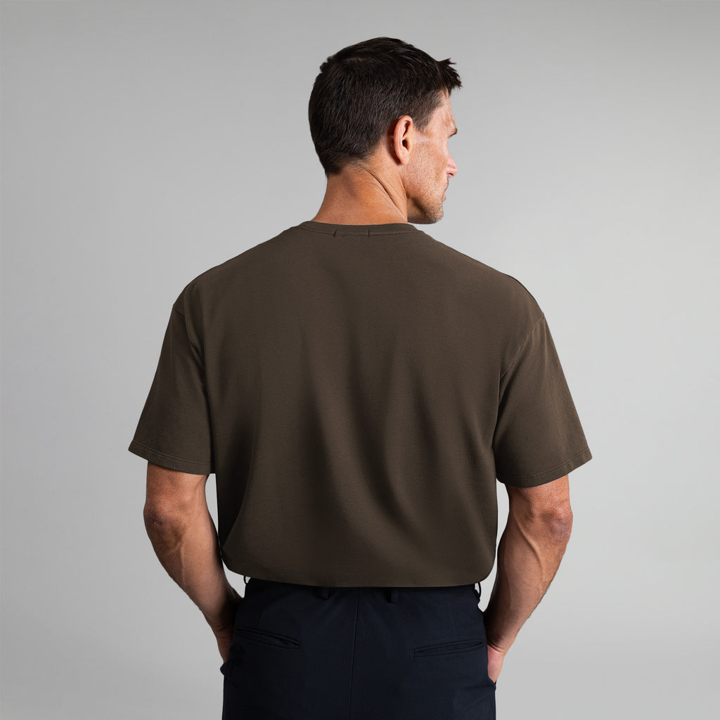 Tags:(6'0" - 180 lbs) custom t-shirt tee model Tyler in Umber