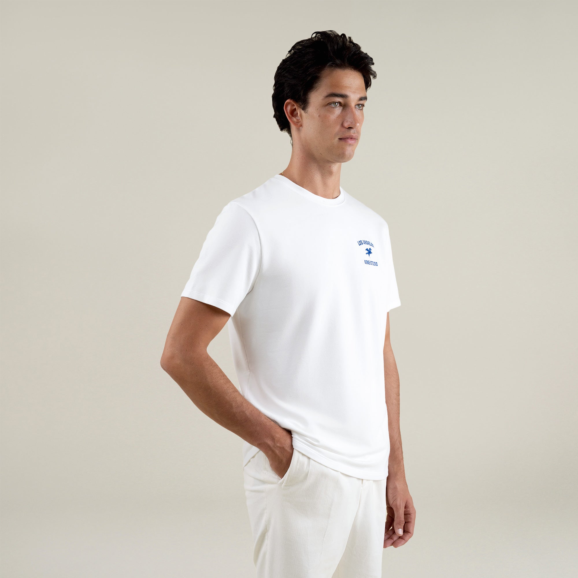Tags:(Large | 6'1" - 165) custom t-shirt tee model Jessey in White