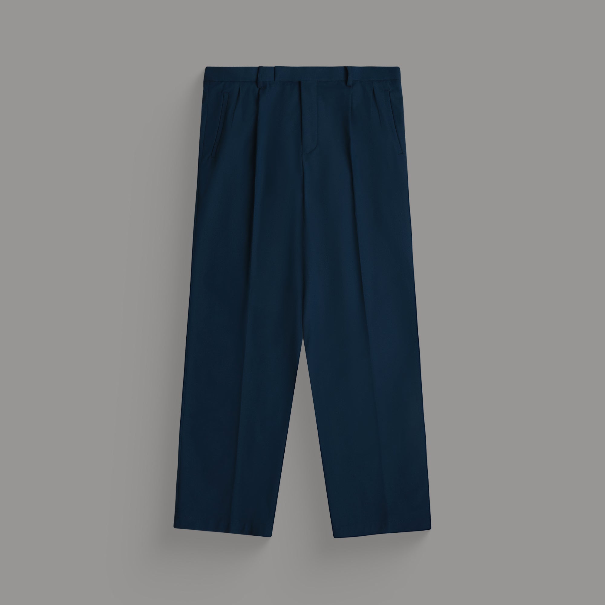 bespoke custom trousers pant chino performance technical model Tyler in Nautical Blue