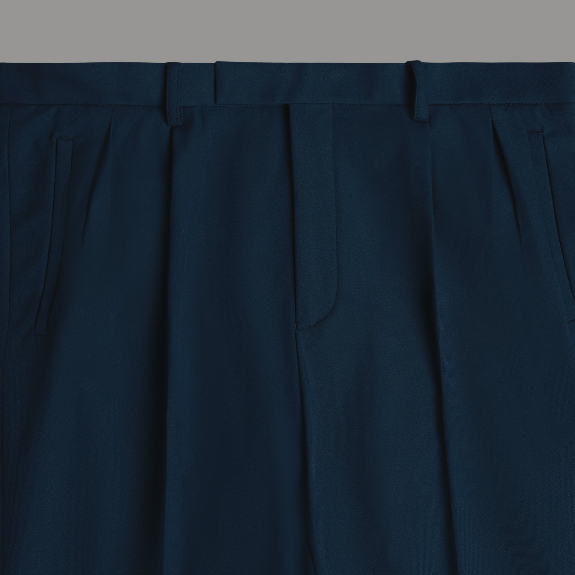 bespoke custom trousers pant chino performance technical model Tyler in Nautical Blue