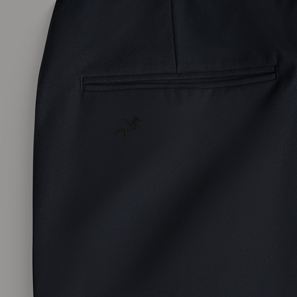 bespoke custom trousers pant chino performance technical model Tyler in Black