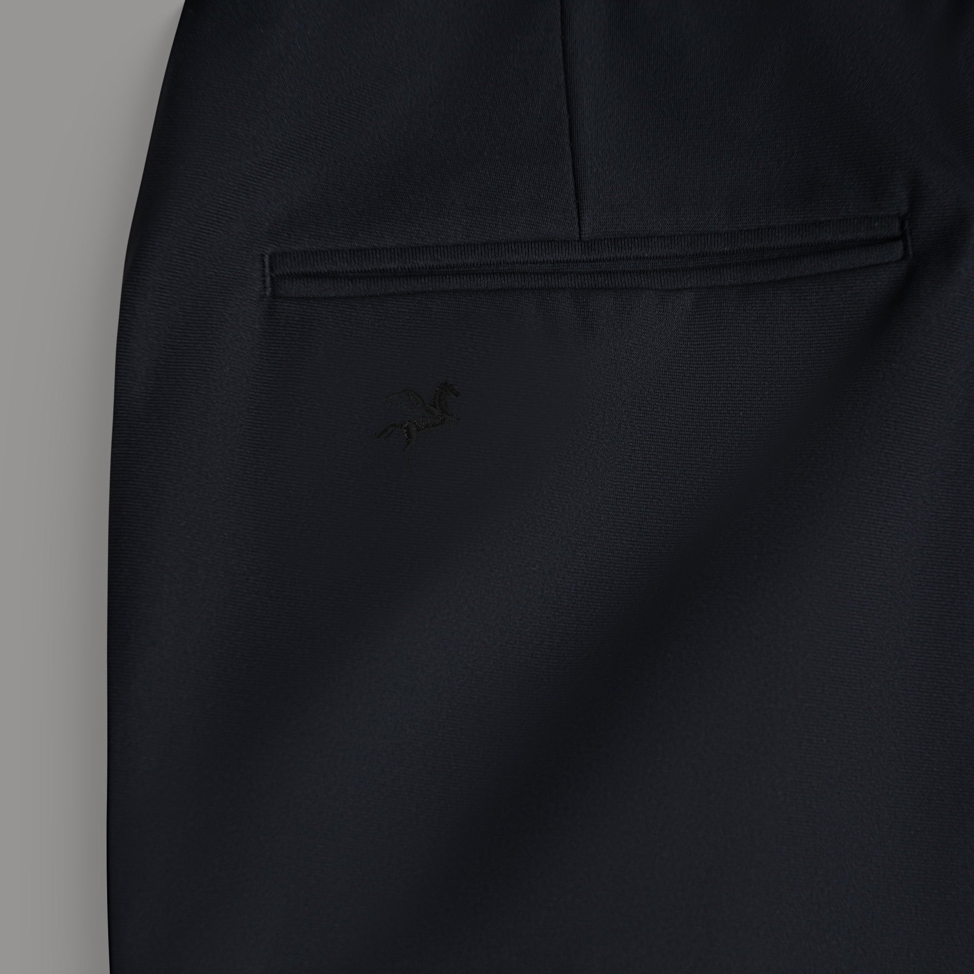 bespoke custom trousers pant chino performance technical model Tyler in Black