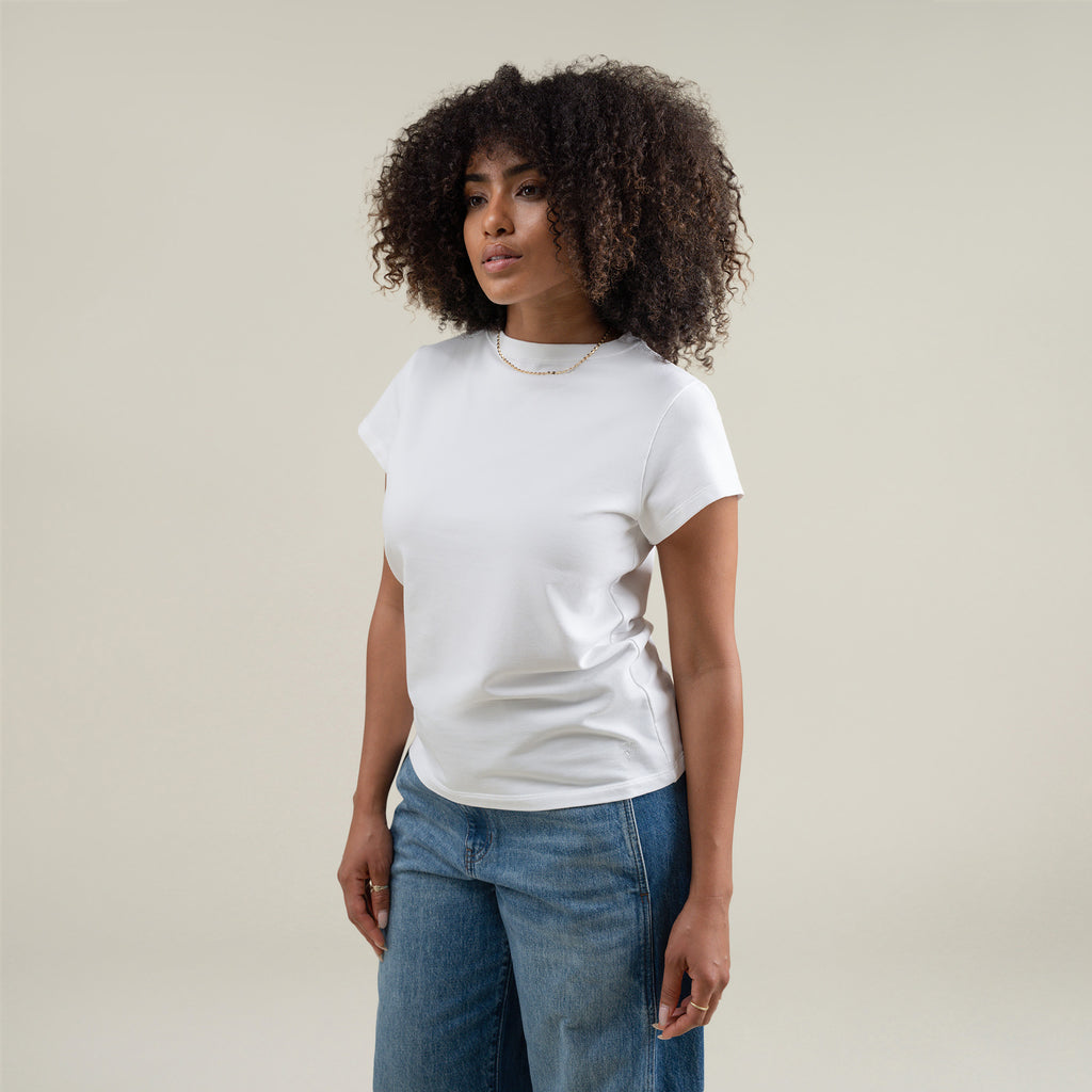 Tags:(Large) Custom t-shirt tee model Melissa in White